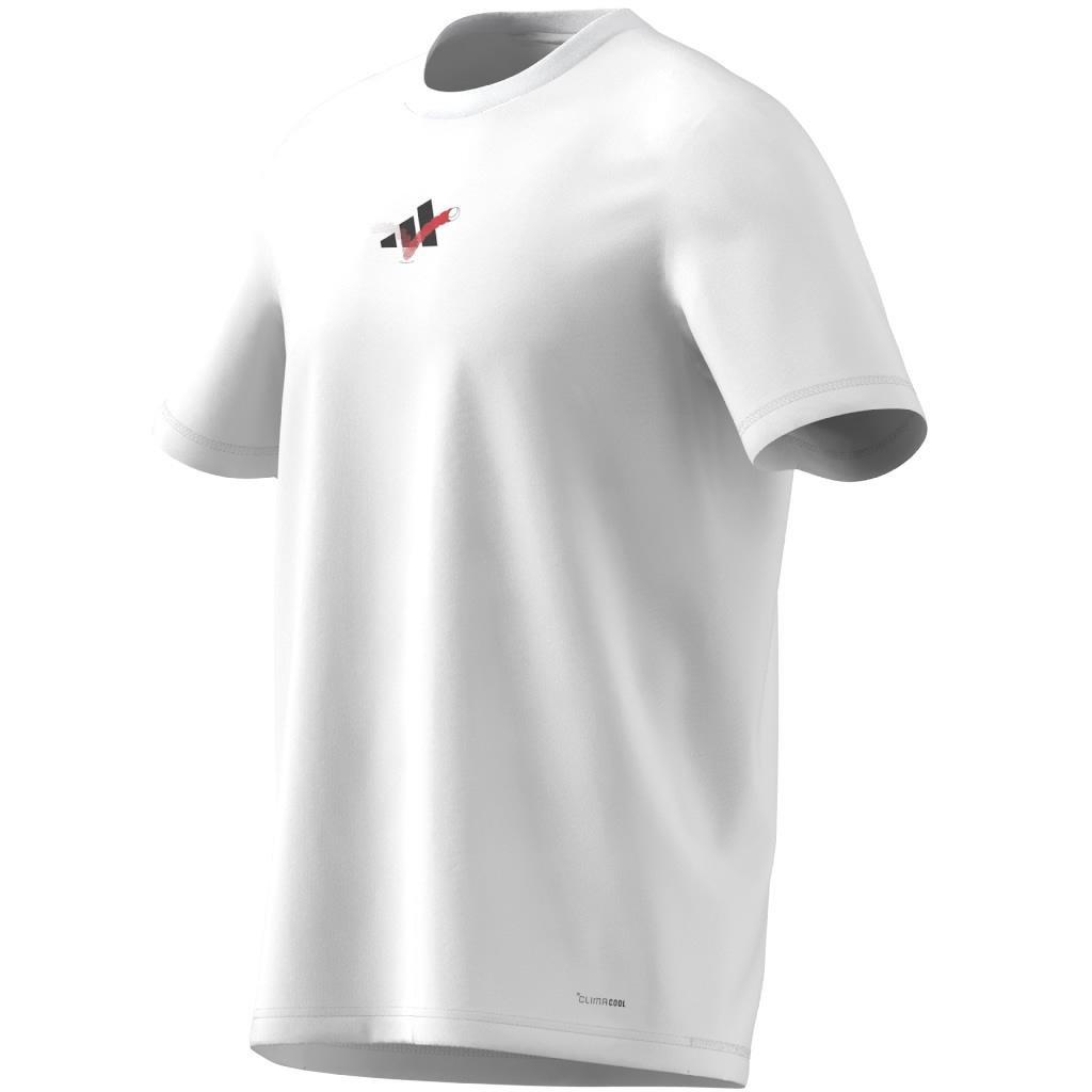 Tennis Happy 3 Balls Graphic T-shirt, White, A701_ONE, large image number 9