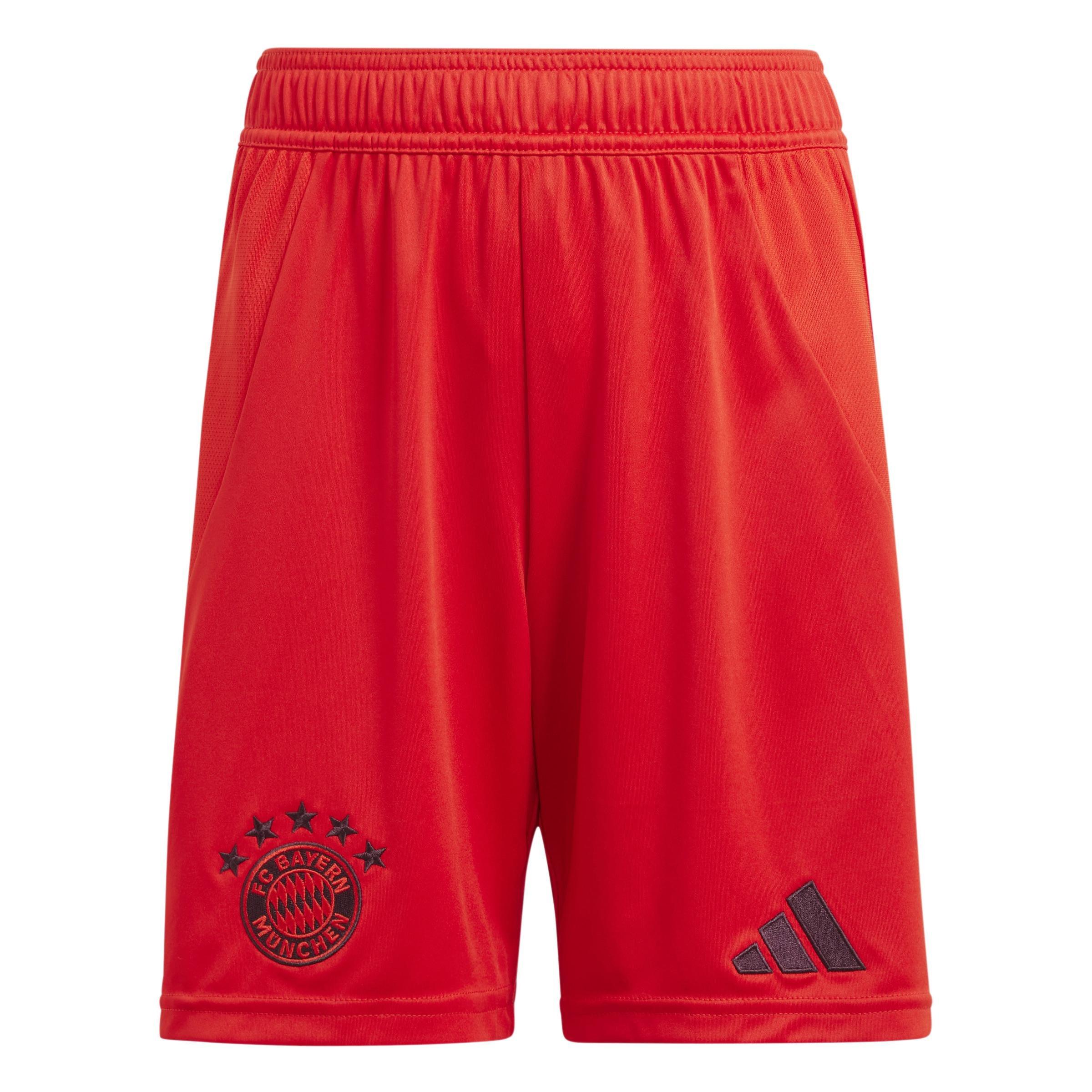 Kids FC Bayern 24/25 Home Shorts, Red, A701_ONE, large image number 1