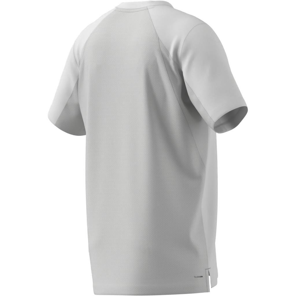 Club Tennis Climacool T-Shirt, White, A701_ONE, large image number 8