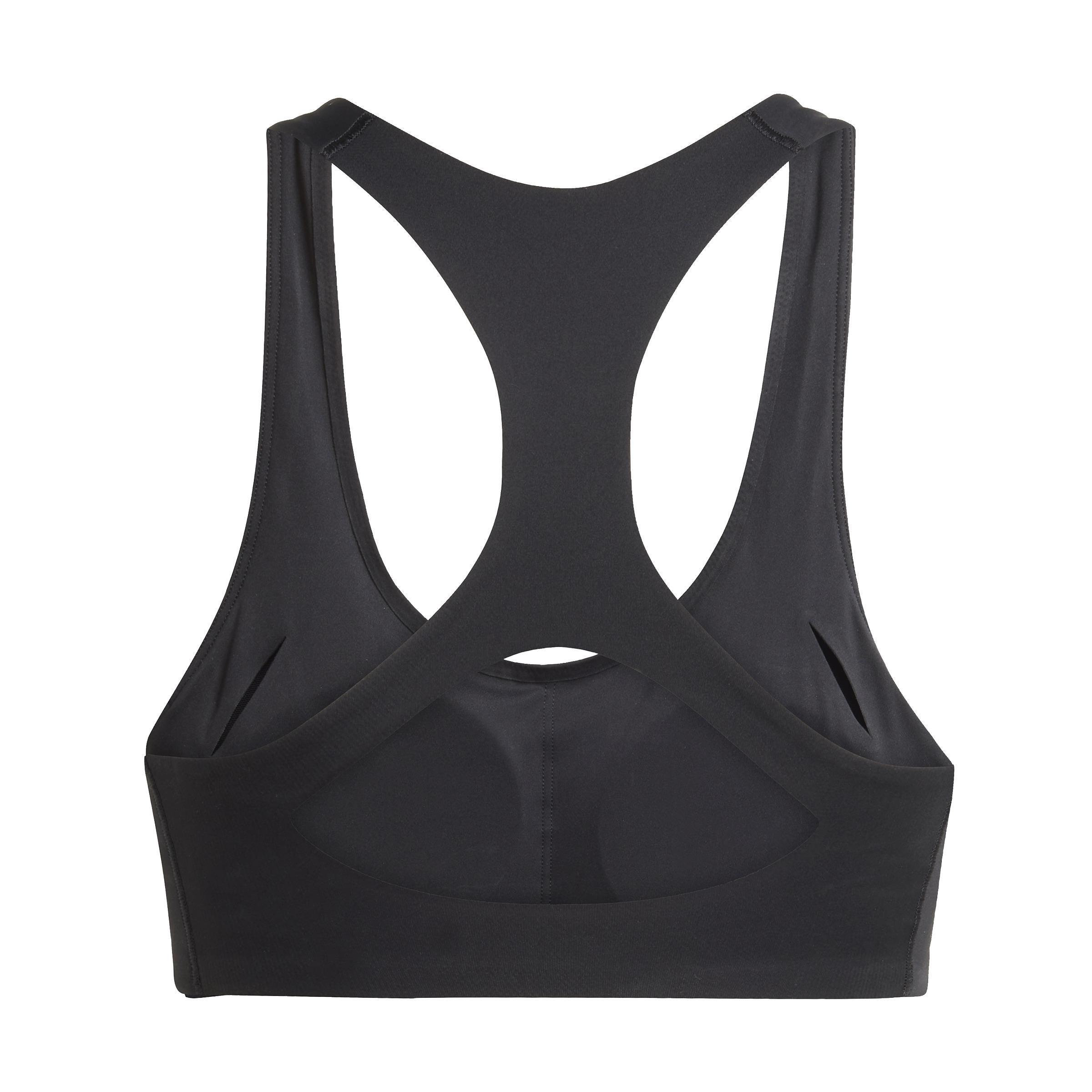 Adizero Run Medium Support Bra, Black, A701_ONE, large image number 1