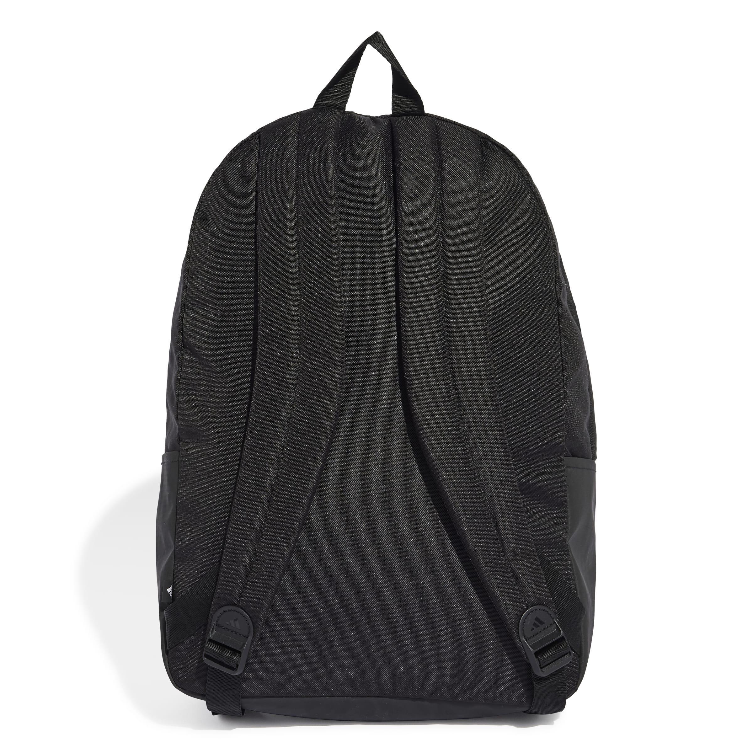 Unisex Classic Back-to-School 3-Stripes Backpack, Black, A701_ONE, large image number 2