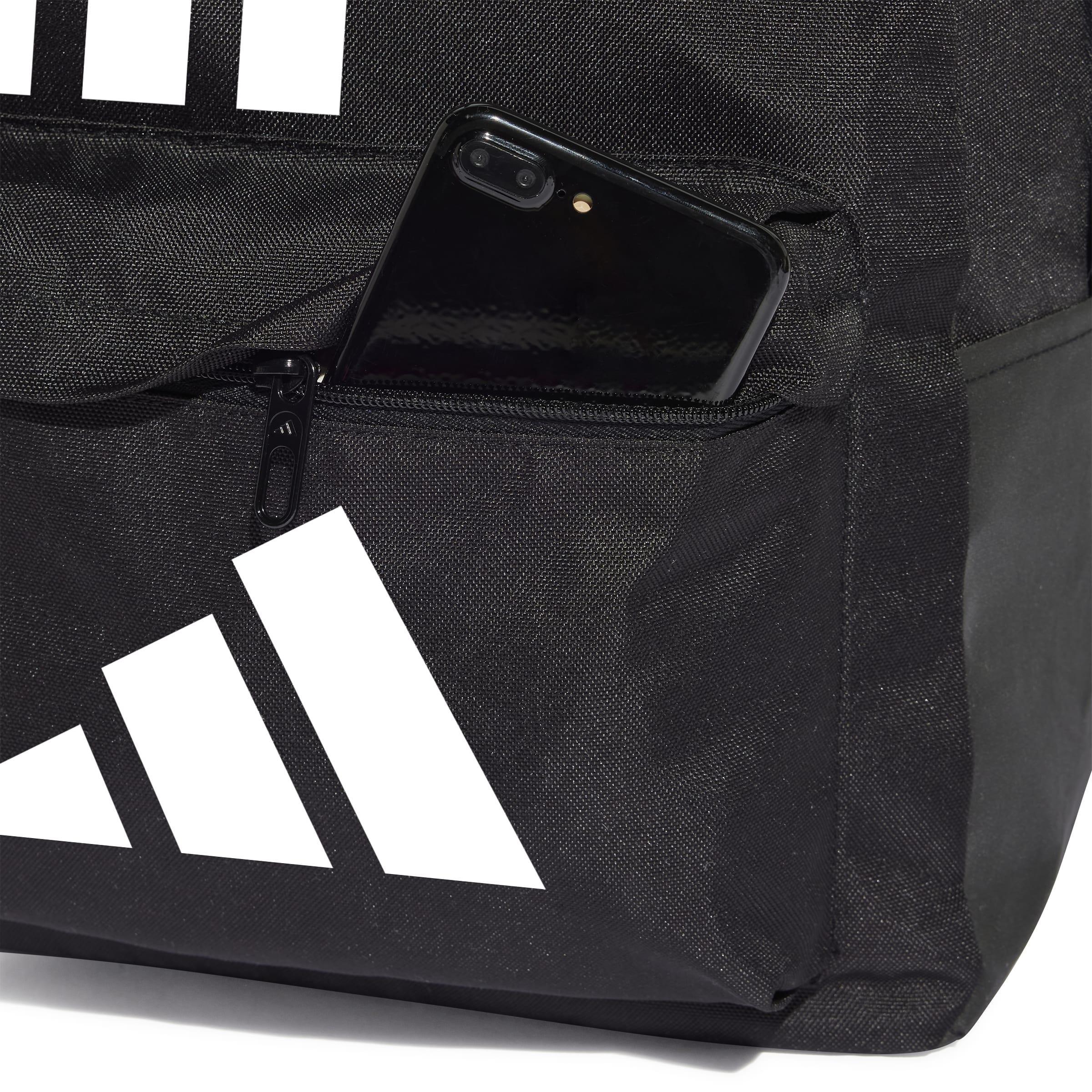 Unisex Classic Back-to-School 3-Stripes Backpack, Black, A701_ONE, large image number 4