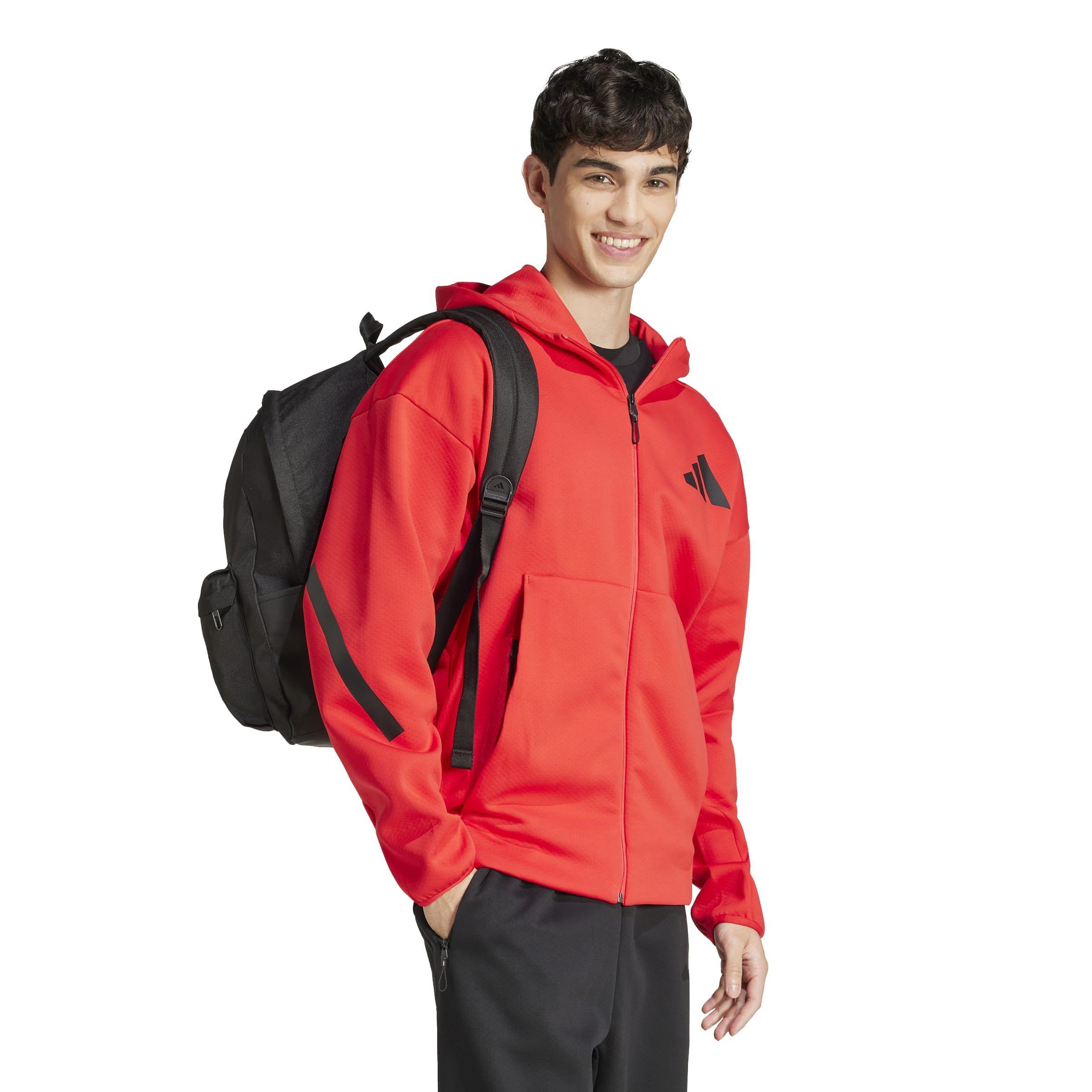 Unisex Classic Back-to-School 3-Stripes Backpack, Black, A701_ONE, large image number 5