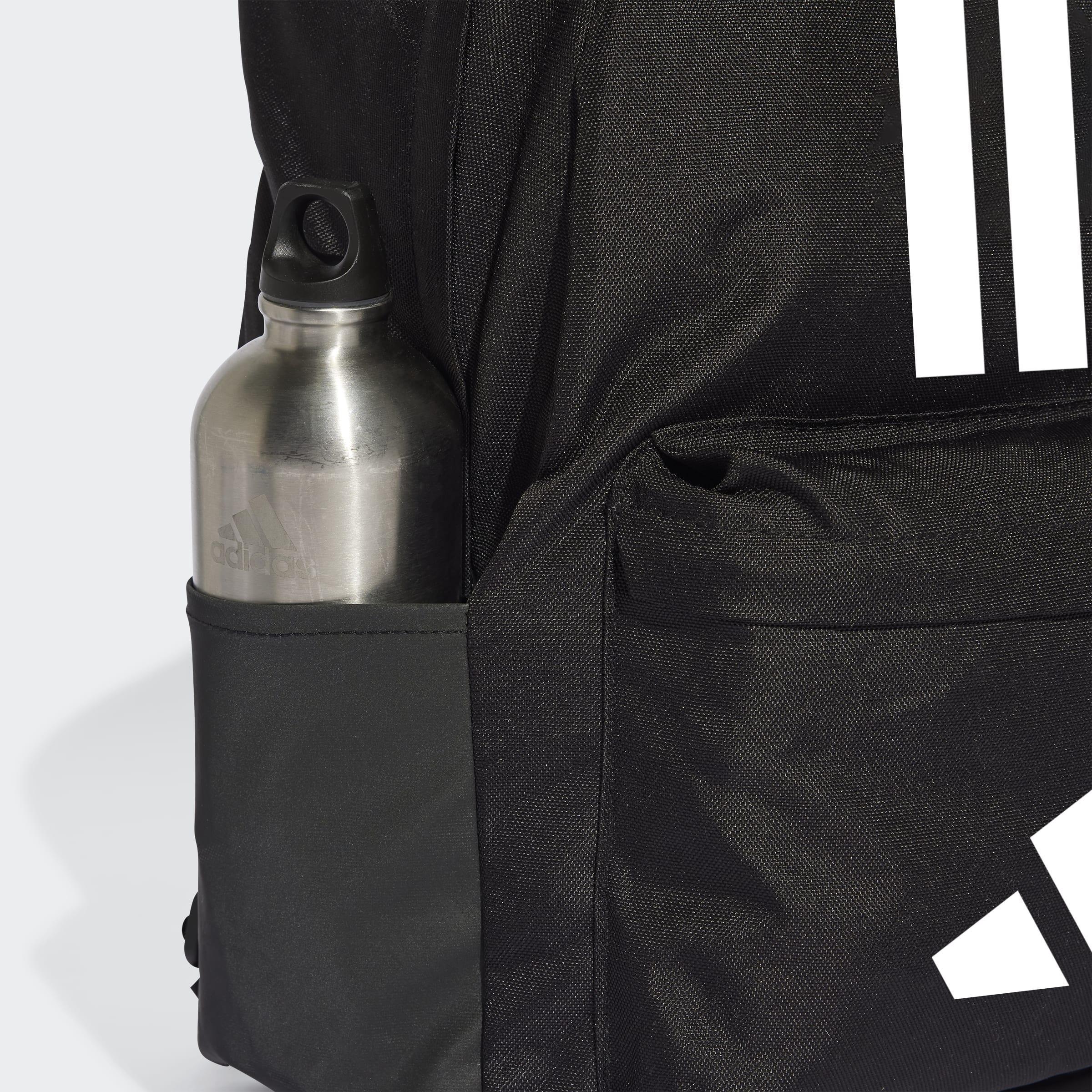 Unisex Classic Back-to-School 3-Stripes Backpack, Black, A701_ONE, large image number 7