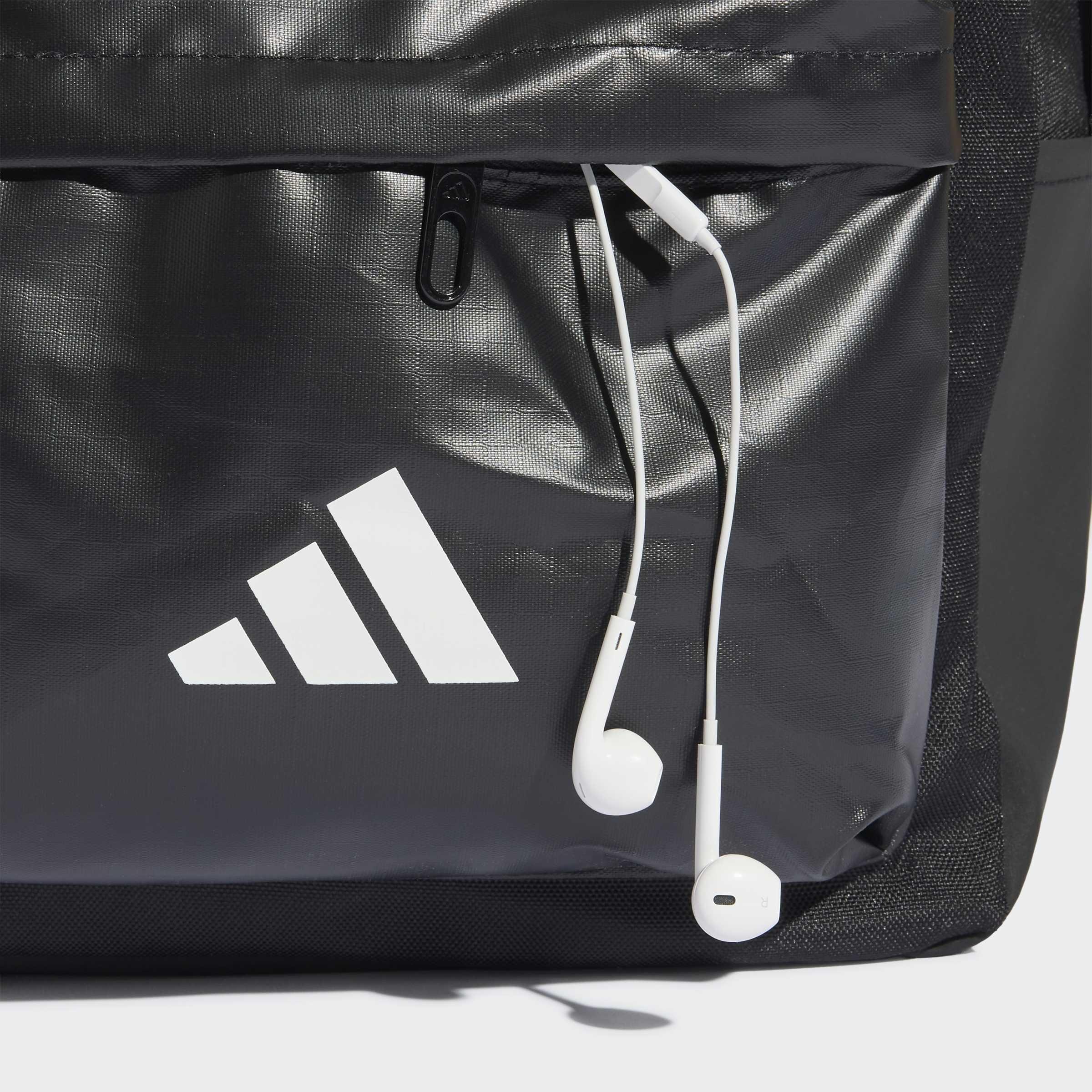 Unisex Classic Back-to-School 3-Stripes Backpack, Black, A701_ONE, large image number 8