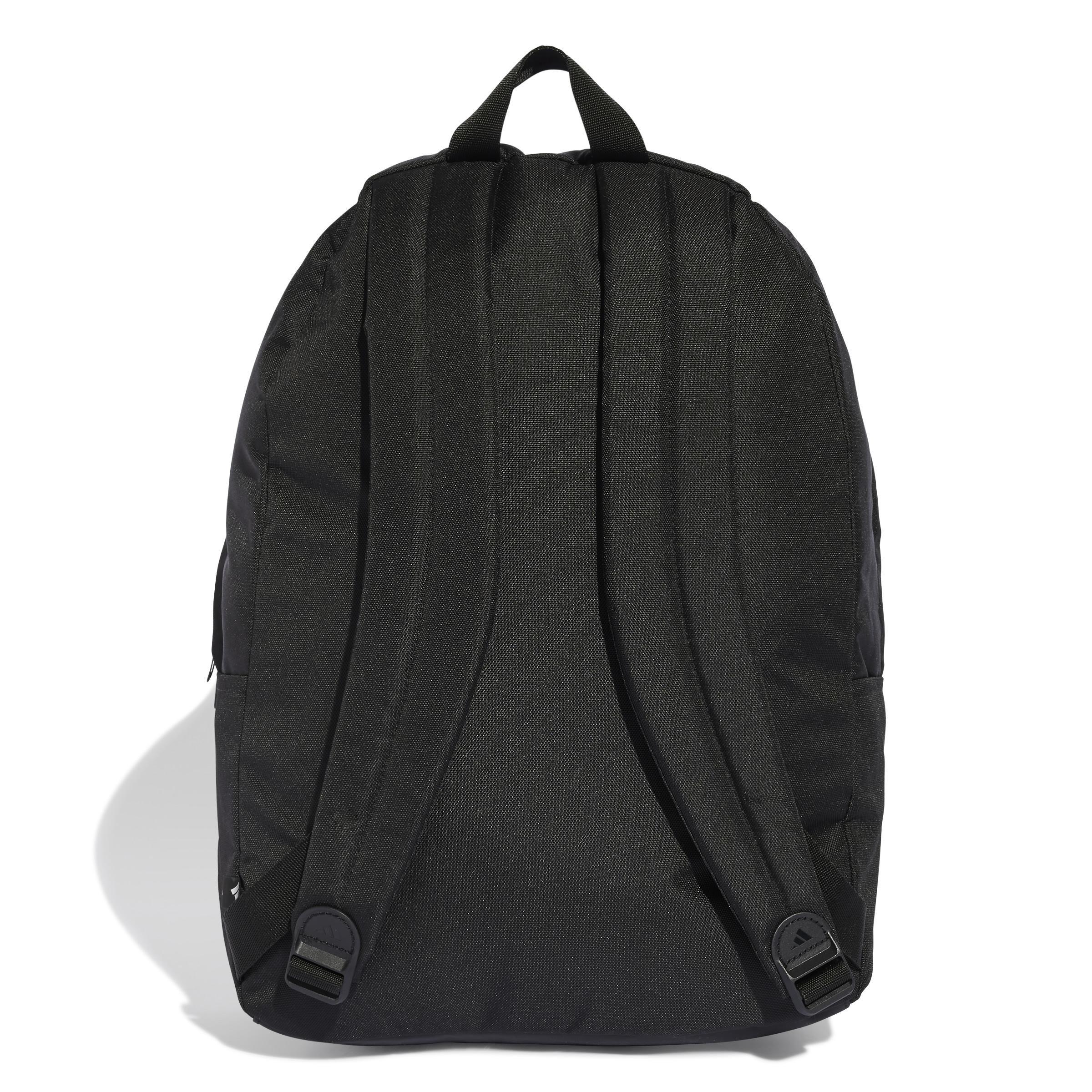 Unisex Classic Back-to-School Stripes Backpack, Black, A701_ONE, large image number 3