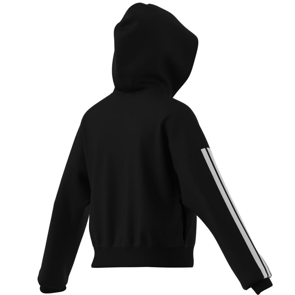 Essentials 3-Stripes French Terry Full-Zip Hoodie, Black, A701_ONE, large image number 7