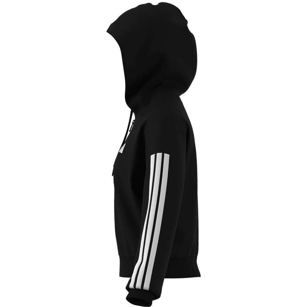 Essentials 3-Stripes French Terry Full-Zip Hoodie, Black, A701_ONE, large image number 12