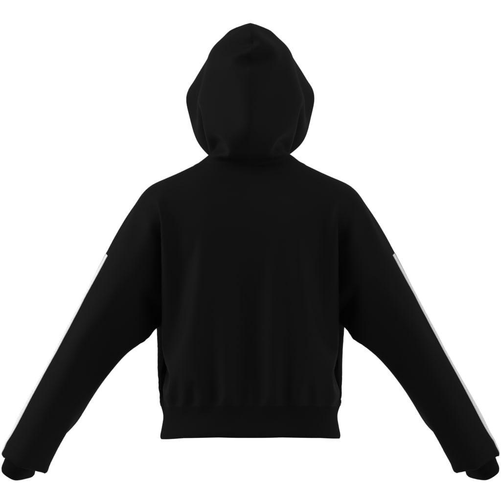 Essentials 3-Stripes French Terry Full-Zip Hoodie, Black, A701_ONE, large image number 13