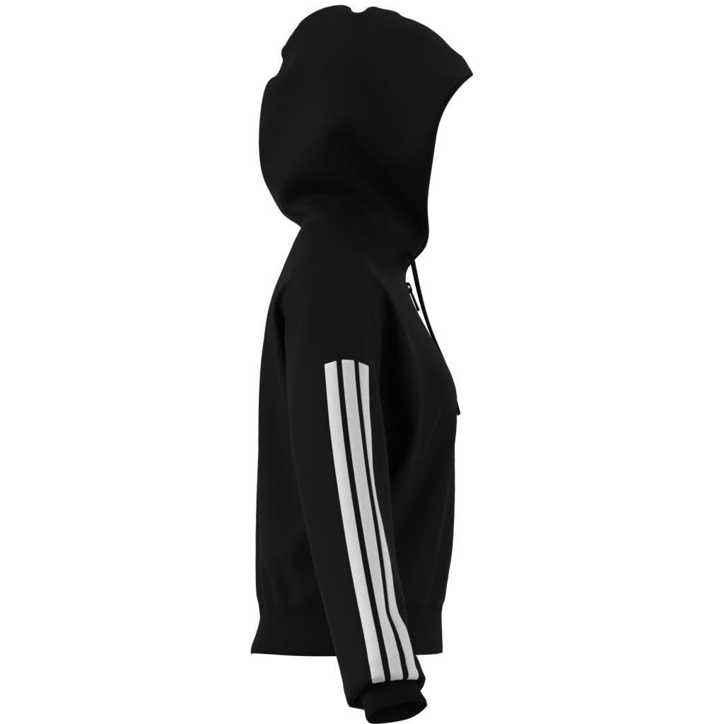 Essentials 3-Stripes French Terry Full-Zip Hoodie, Black, A701_ONE, large image number 14