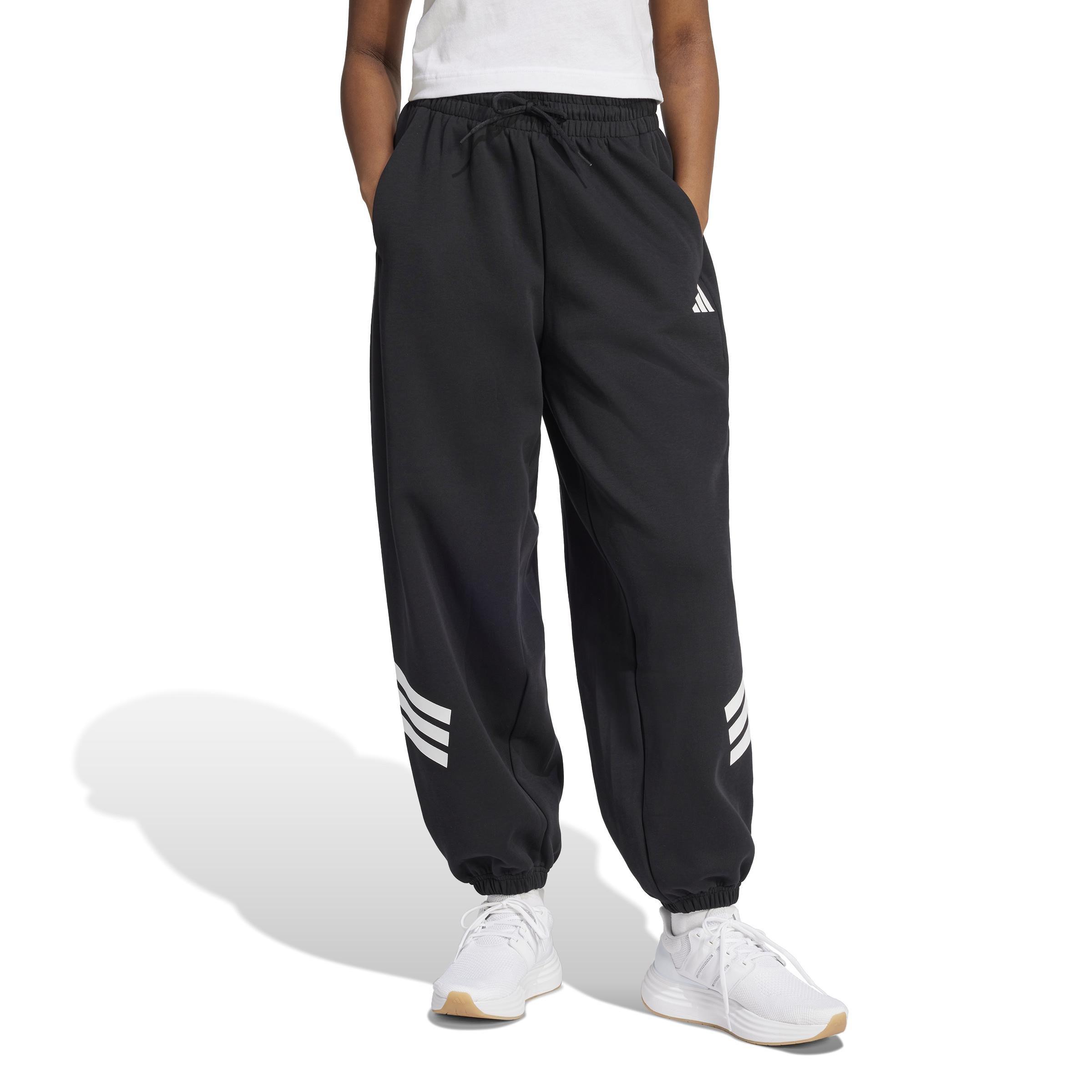 Future Icons 3-Stripes Parachute Pants, Black, A701_ONE, large image number 4