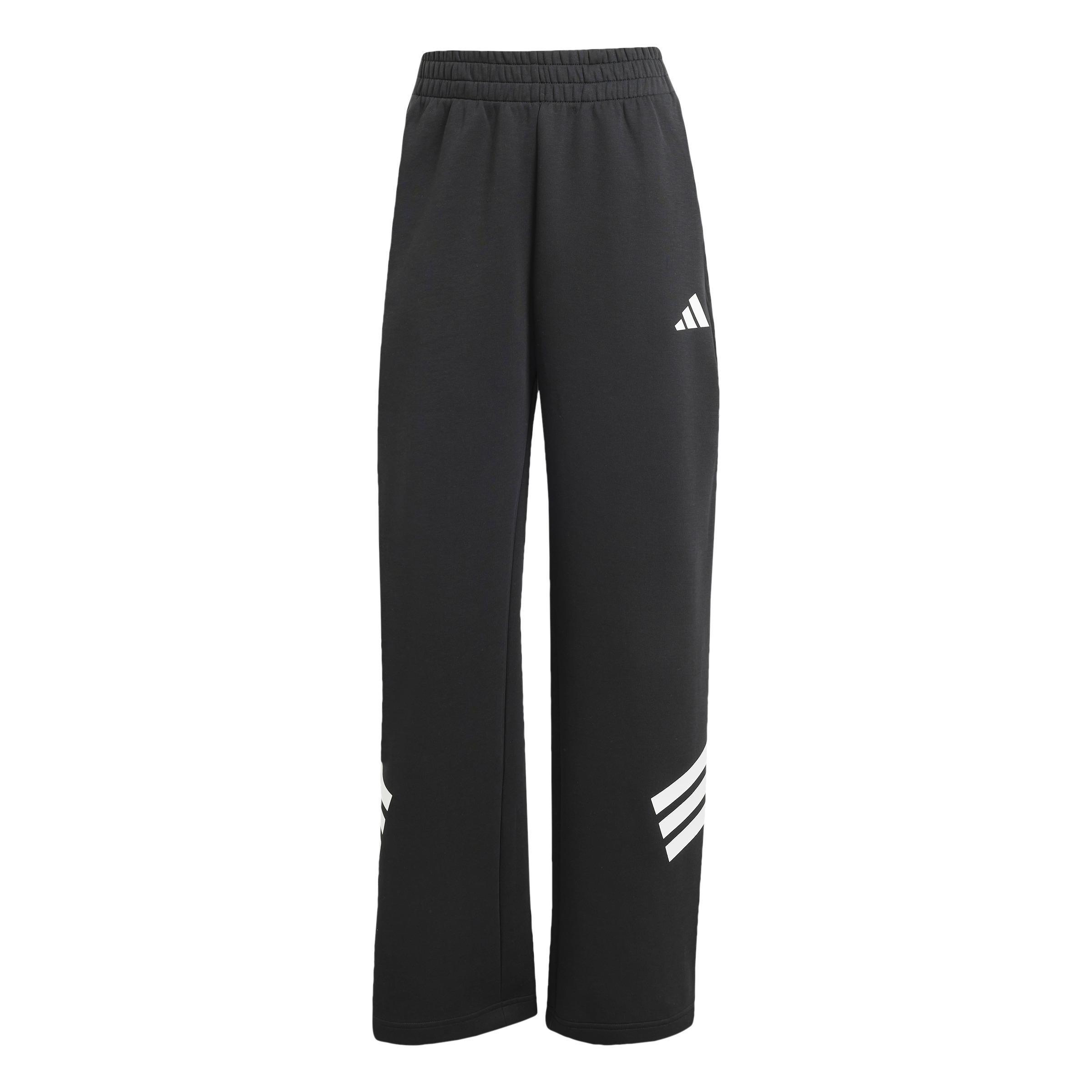 Future Icons 3-Stripes Open-Hem Tracksuit Bottoms, Black, A701_ONE, large image number 0
