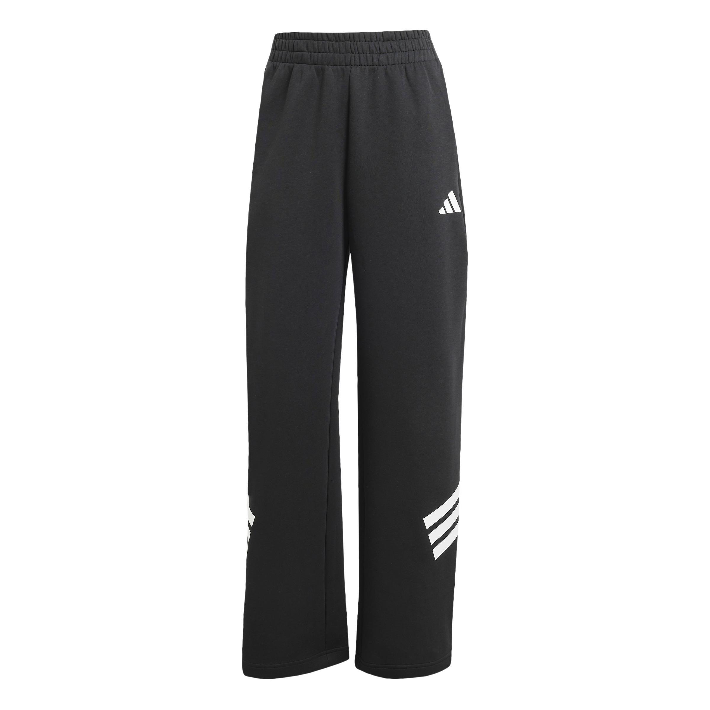 Future Icons 3-Stripes Open-Hem Tracksuit Bottoms, Black, A701_ONE, large image number 1