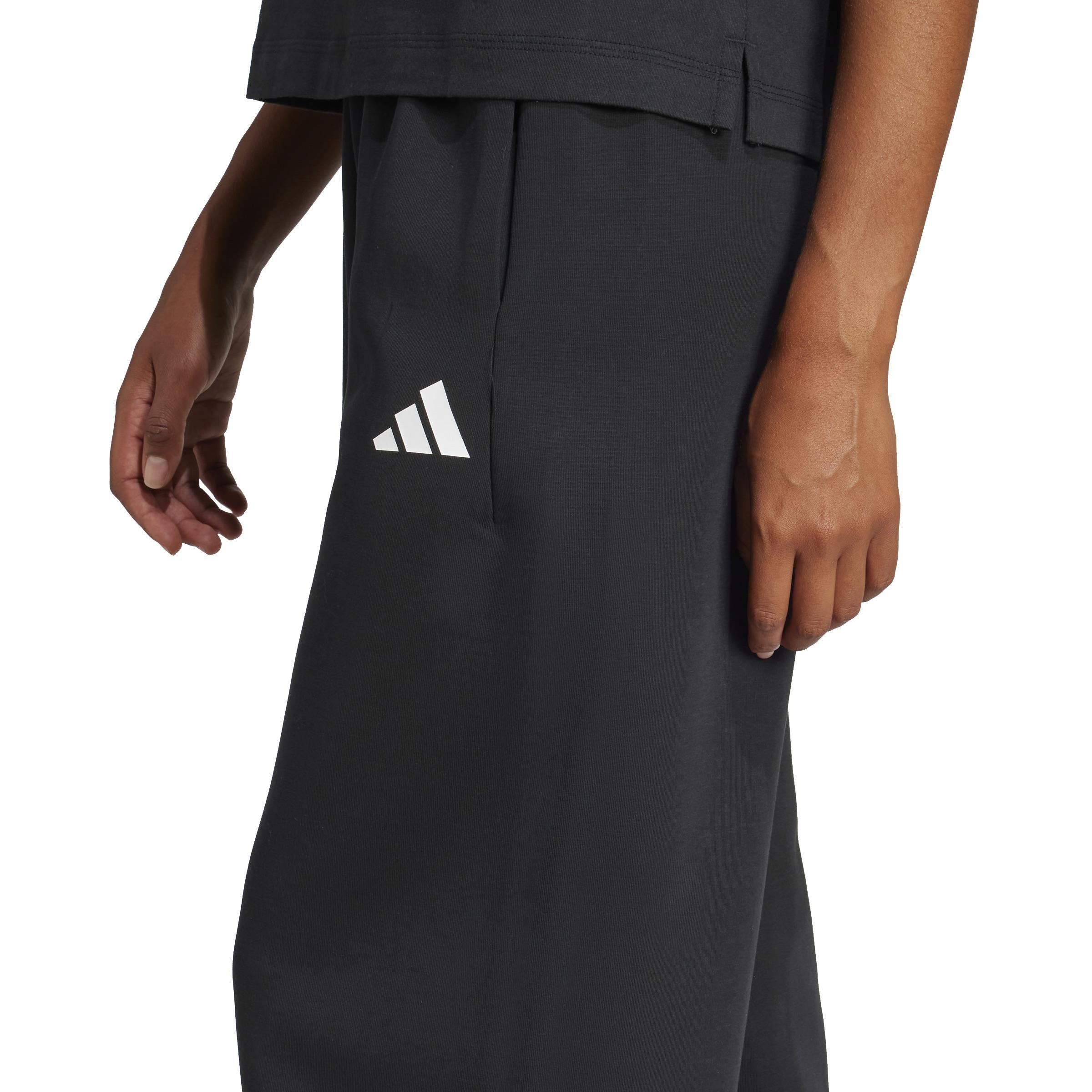 Future Icons 3-Stripes Open-Hem Tracksuit Bottoms, Black, A701_ONE, large image number 4