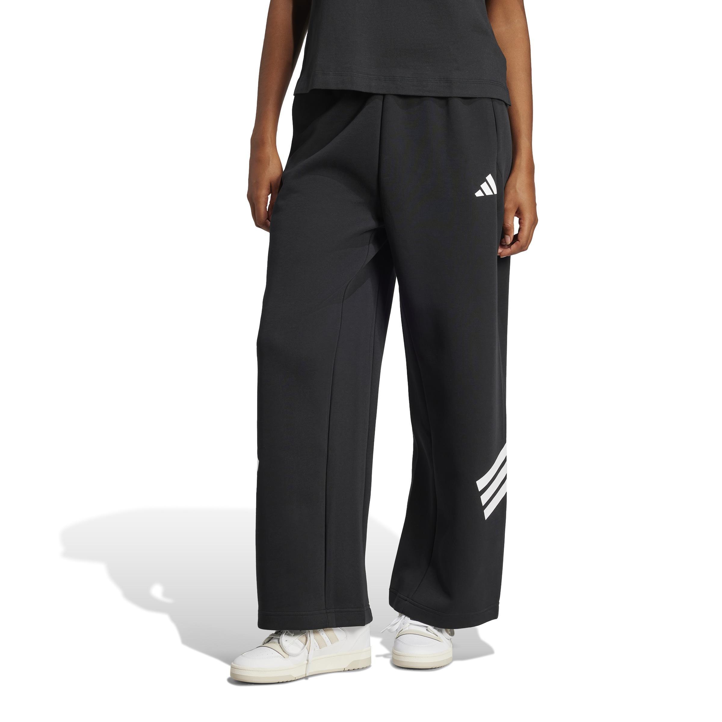 Future Icons 3-Stripes Open-Hem Tracksuit Bottoms, Black, A701_ONE, large image number 8