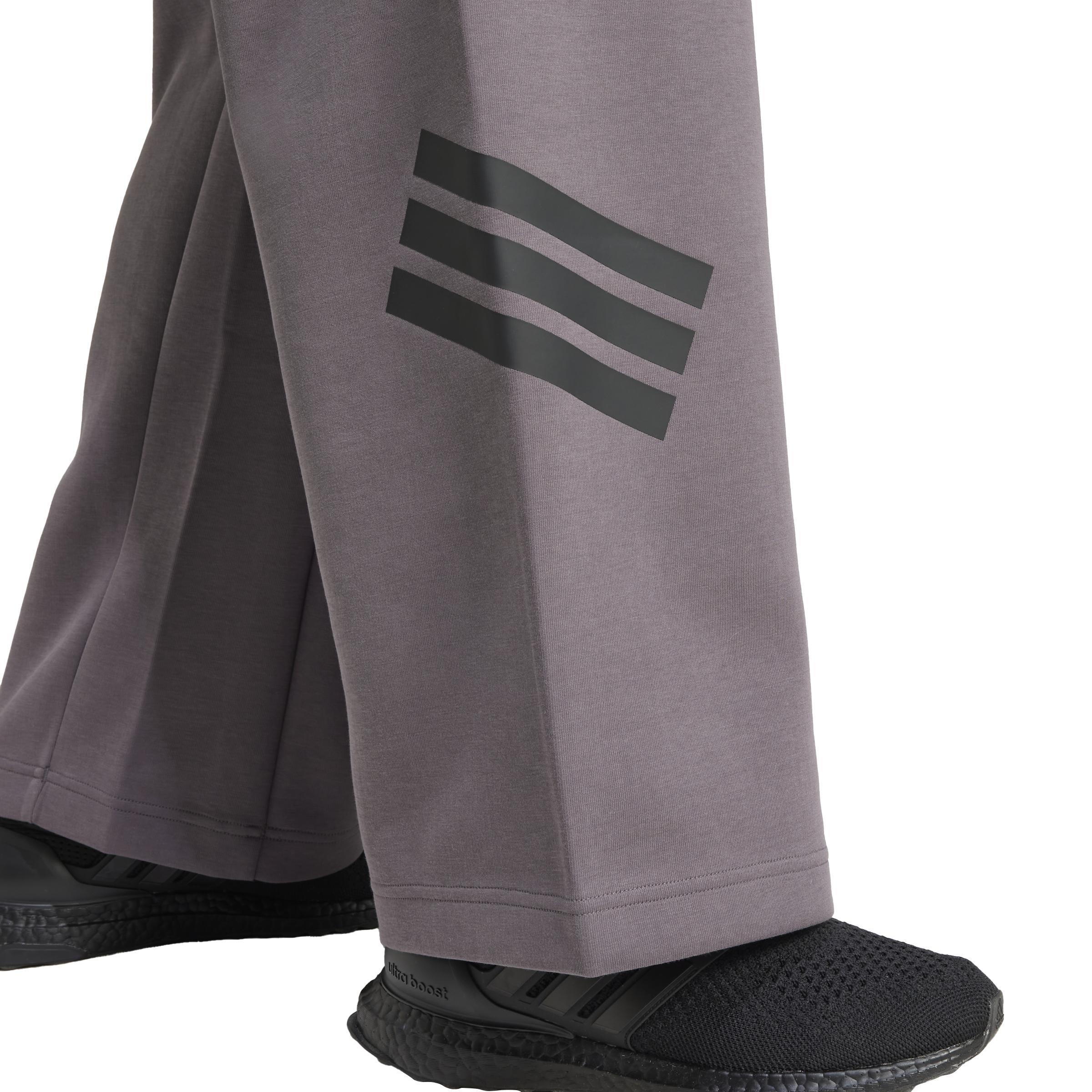 Future Icons 3-Stripes Open-Hem Tracksuit Bottoms, Grey, A701_ONE, large image number 4