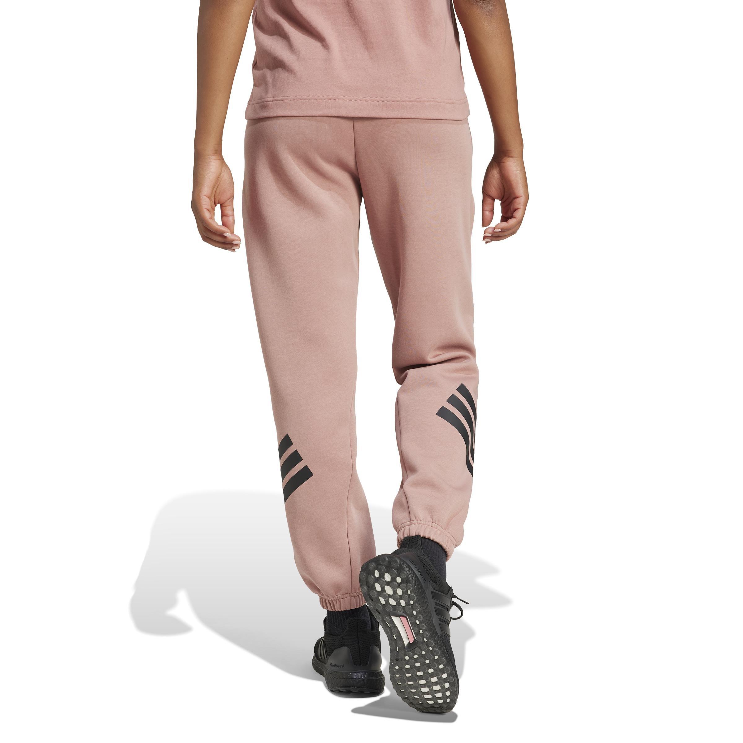 Future Icons 3-Stripes Tracksuit Bottoms, Pink, A701_ONE, large image number 2