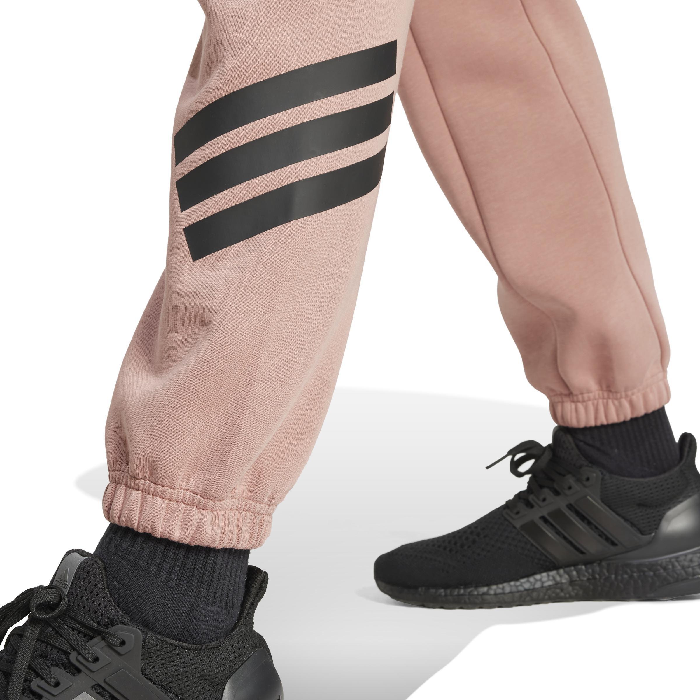 Future Icons 3-Stripes Tracksuit Bottoms, Pink, A701_ONE, large image number 3