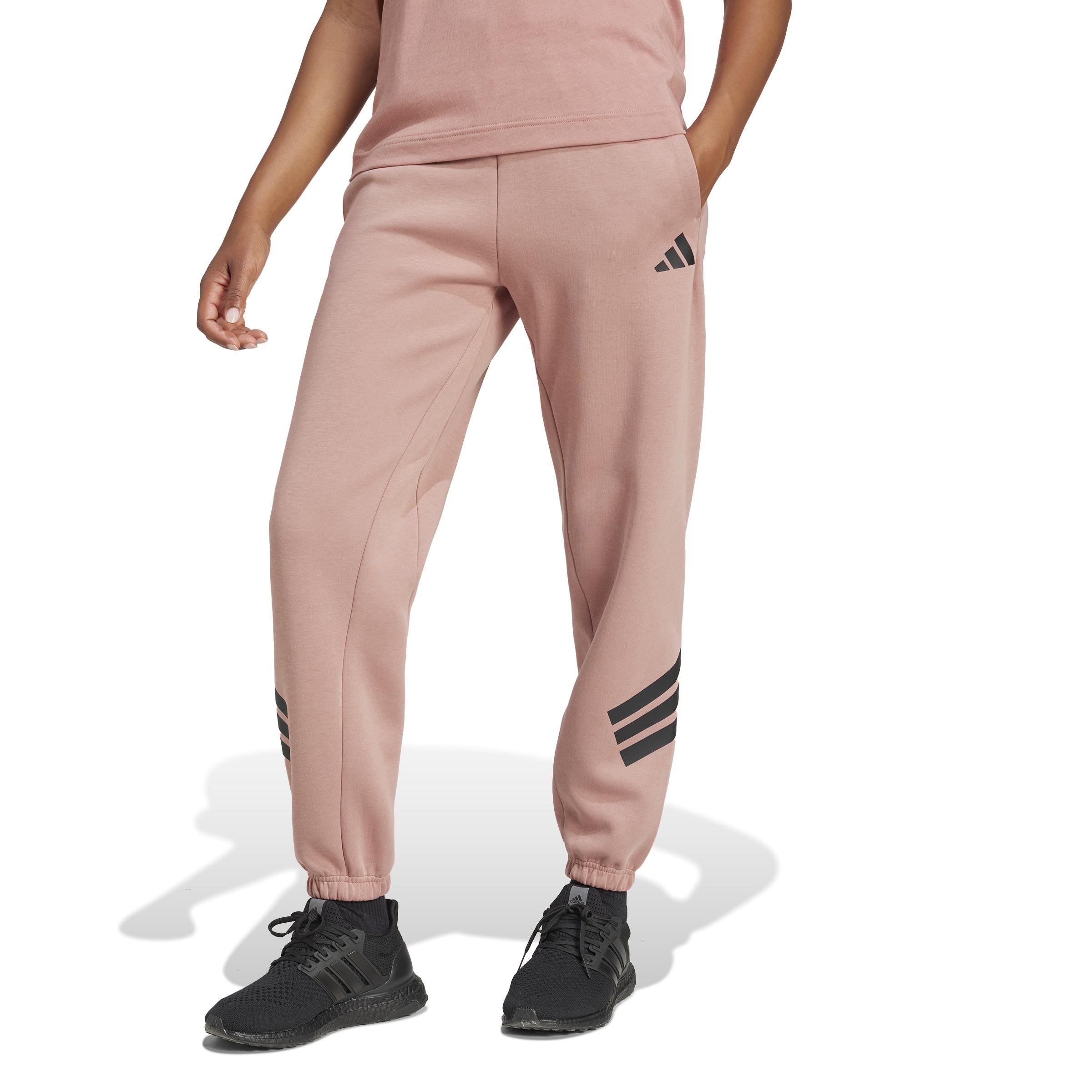 Future Icons 3-Stripes Tracksuit Bottoms, Pink, A701_ONE, large image number 7