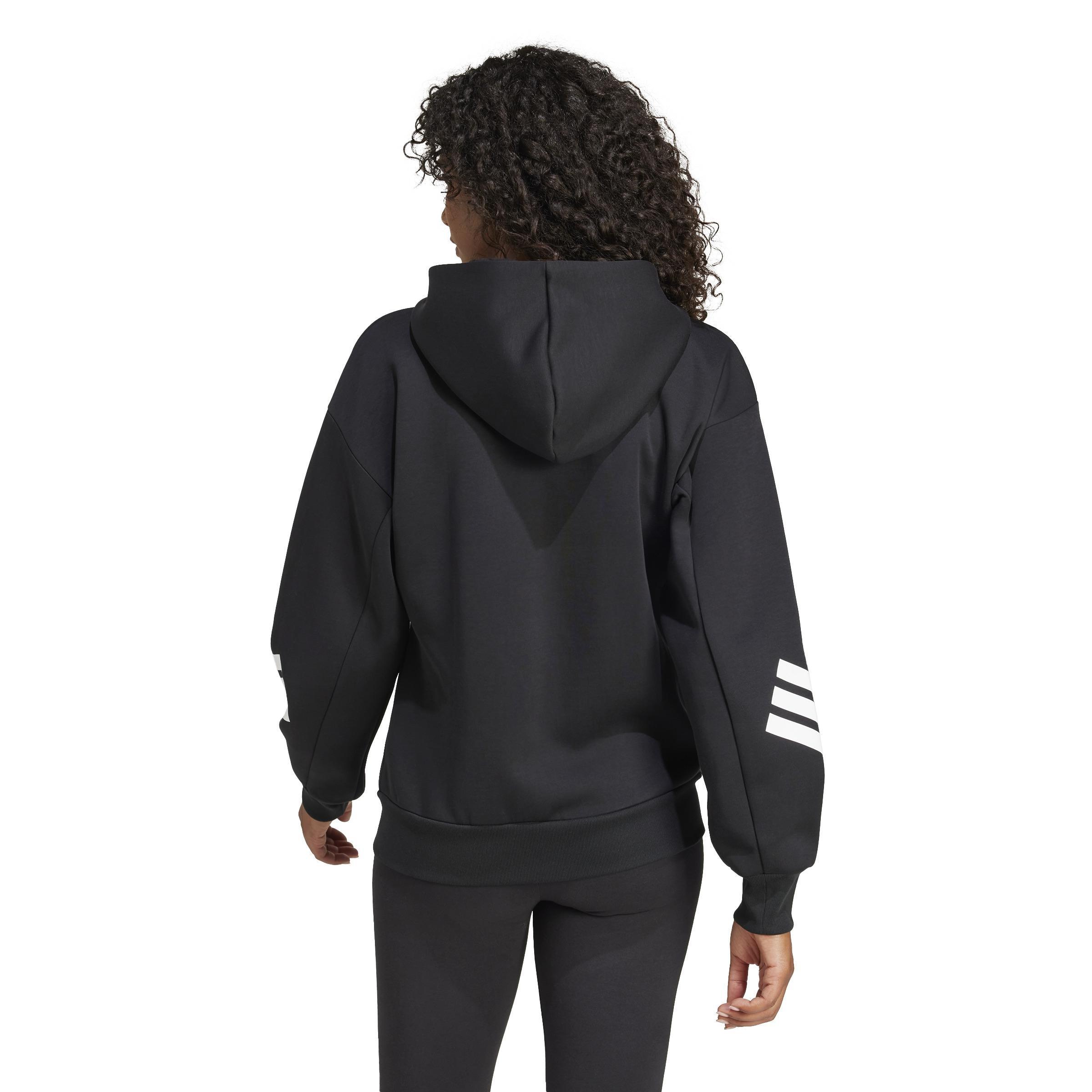 Future Icons 3-Stripes Full-Zip Hoodie, Black, , large image number 2