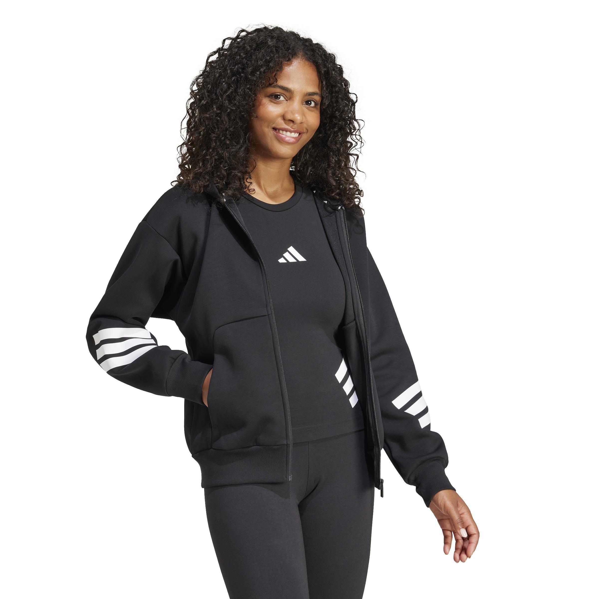 Future Icons 3-Stripes Full-Zip Hoodie, Black, , large image number 5