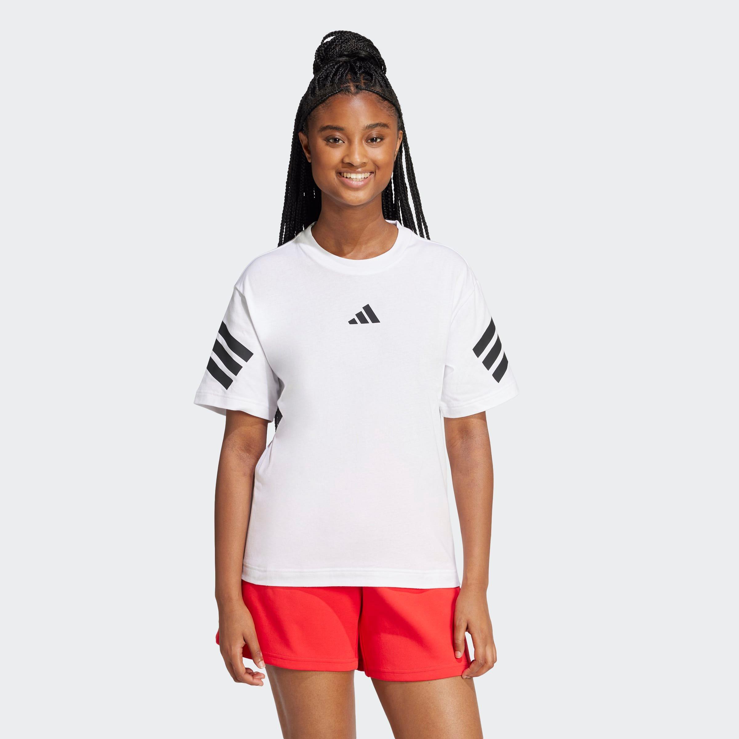 Future Icons 3-Stripes T-Shirt, White, A701_ONE, medium
