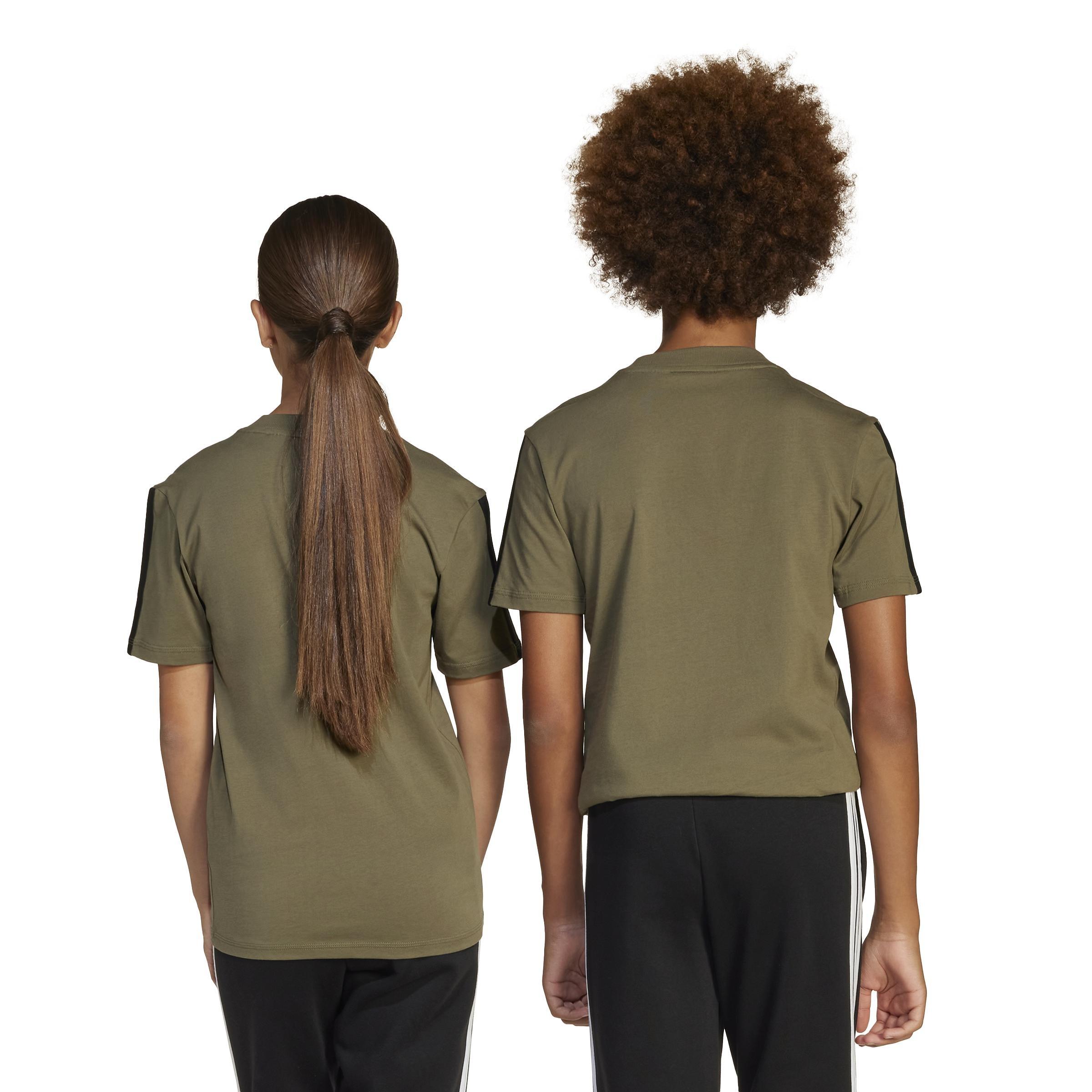 Unisex Kids Essentials Tee, Green, A701_ONE, large image number 3