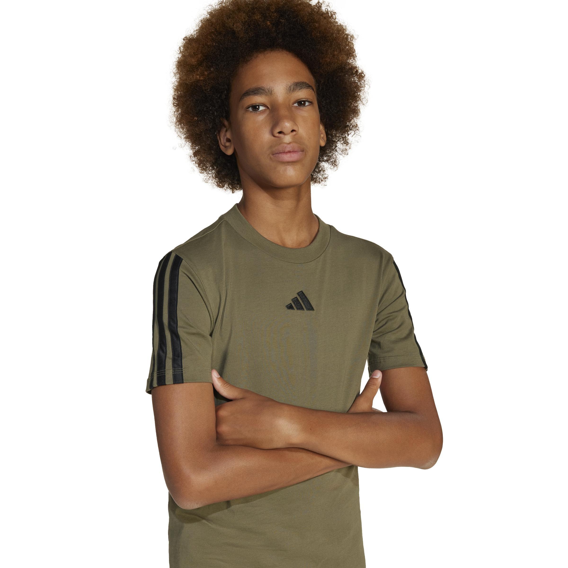 Unisex Kids Essentials Tee, Green, A701_ONE, large image number 5