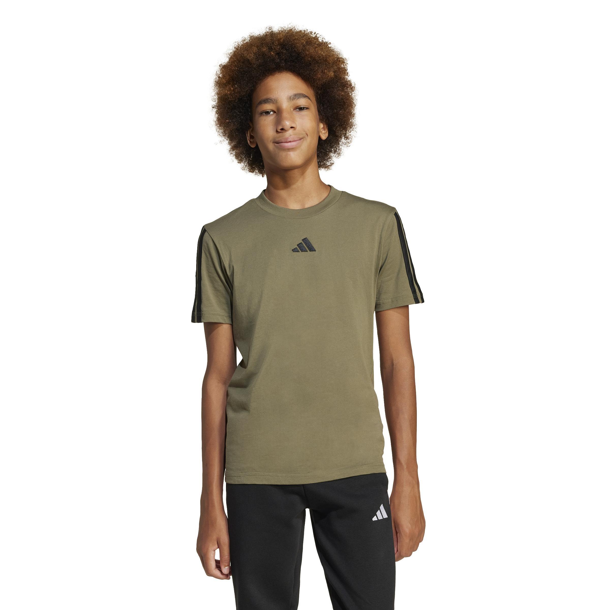 Unisex Kids Essentials Tee, Green, A701_ONE, large image number 6