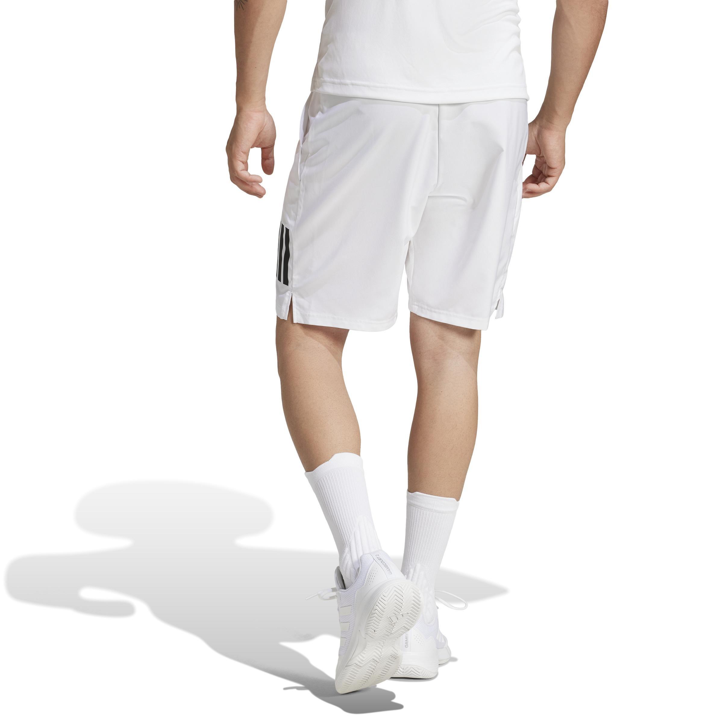 Club Tennis Climacool 3-Stripes Shorts, White, A701_ONE, large image number 3