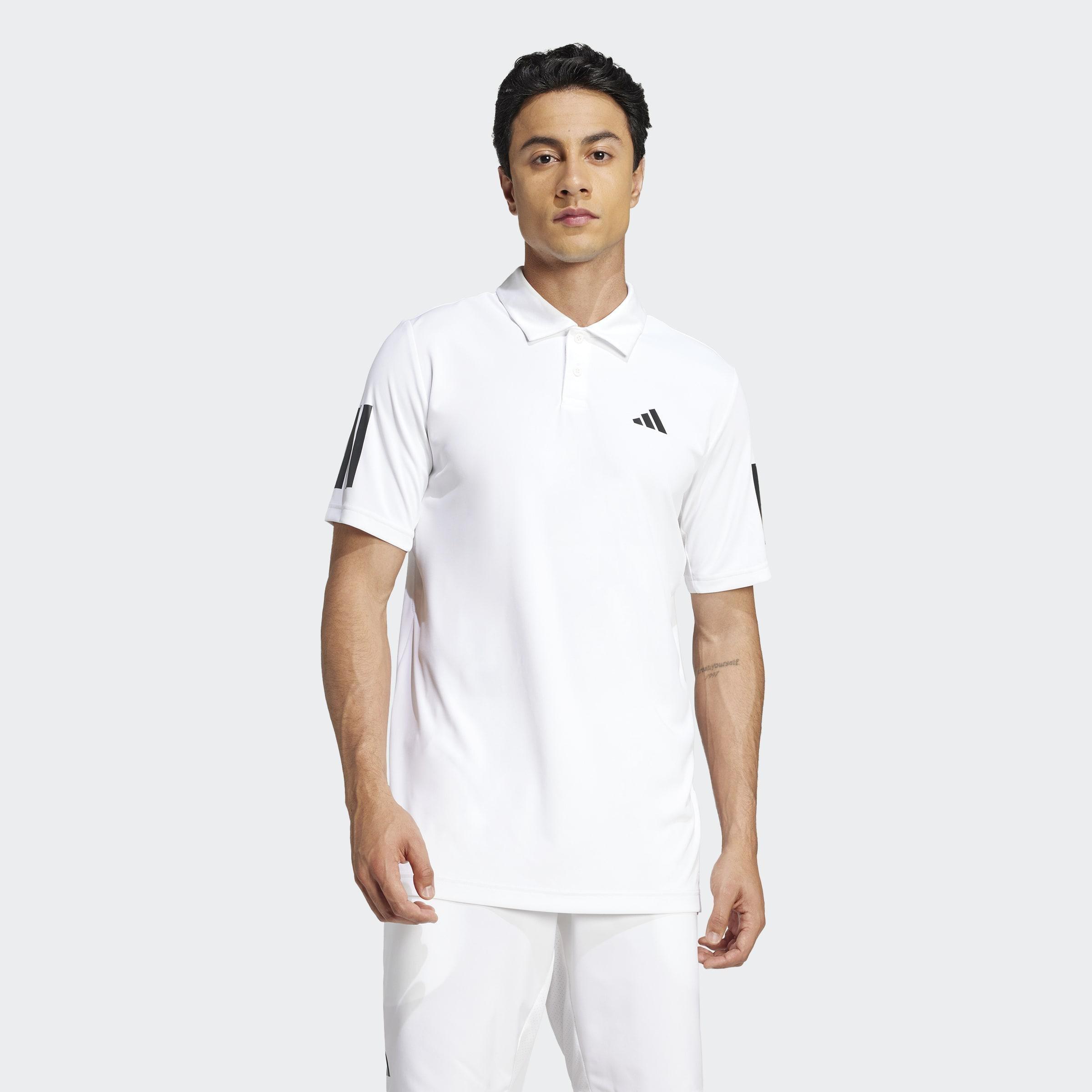 Club Tennis 3-Stripes Polo Shirt, White, A701_ONE, large image number 6