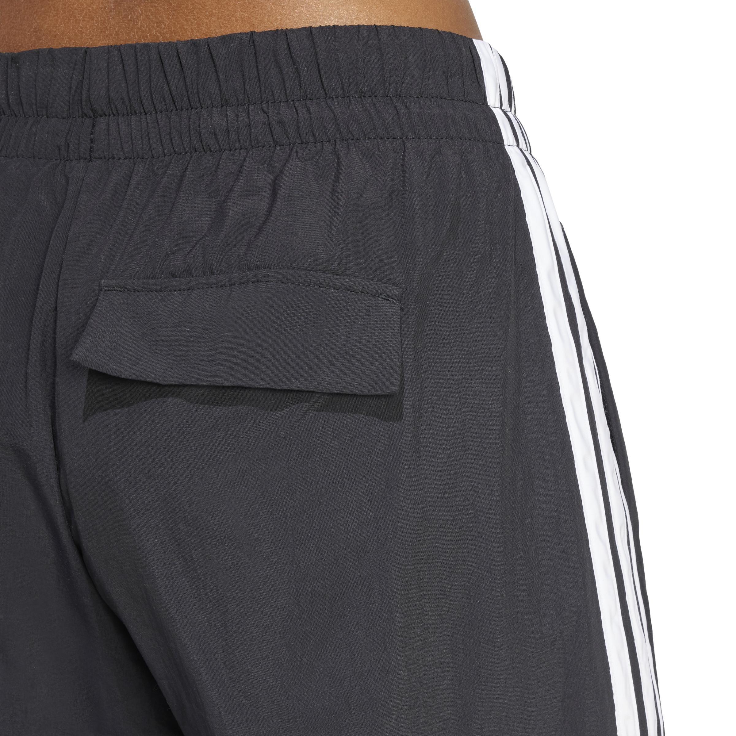 Essentials 3-Stripes Lifestyle Woven Parachute Tracksuit Bottoms, Black, , large image number 2