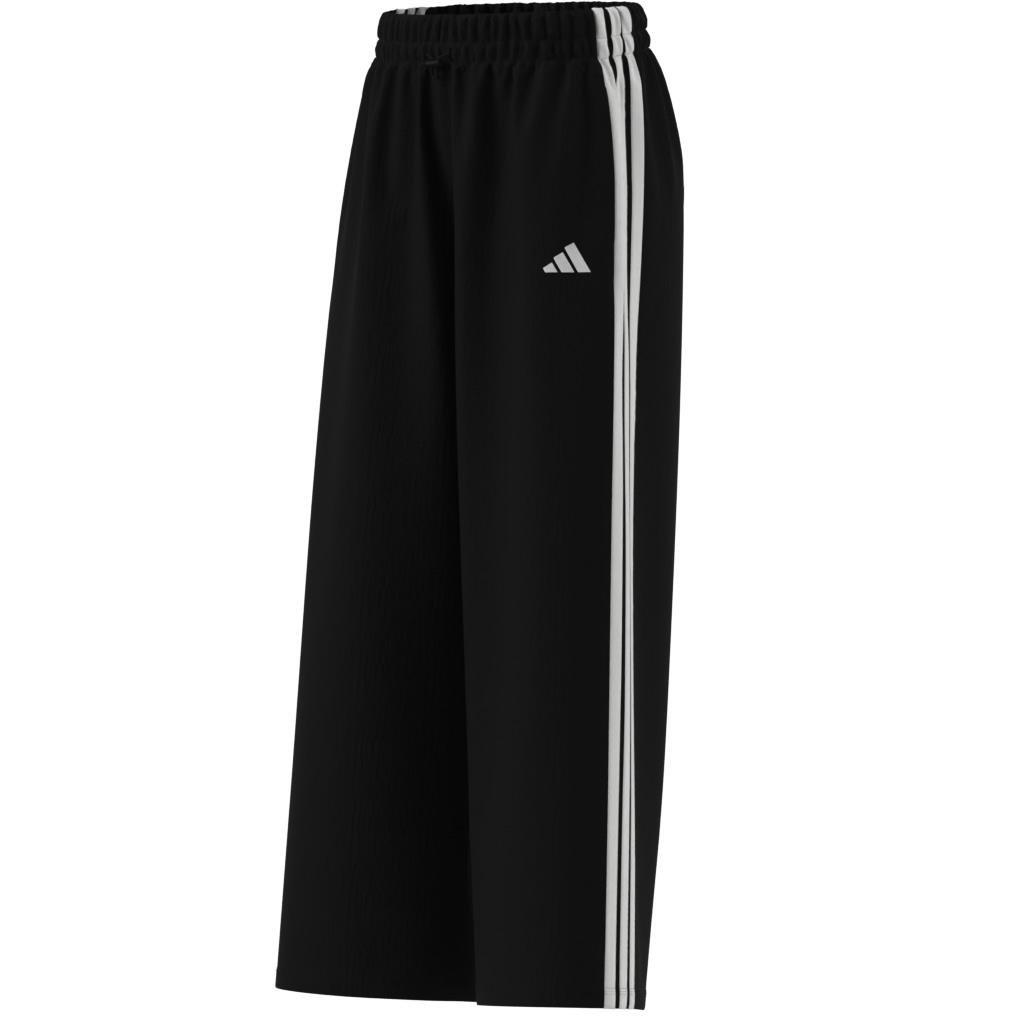 Essentials 3-Stripes Lifestyle Woven Parachute Tracksuit Bottoms, Black, , large image number 6