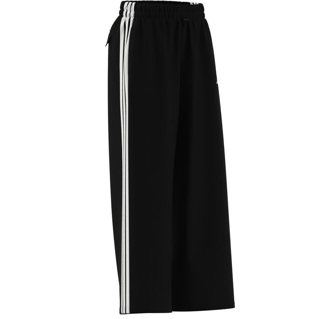 Essentials 3-Stripes Lifestyle Woven Parachute Tracksuit Bottoms, Black, , large image number 12