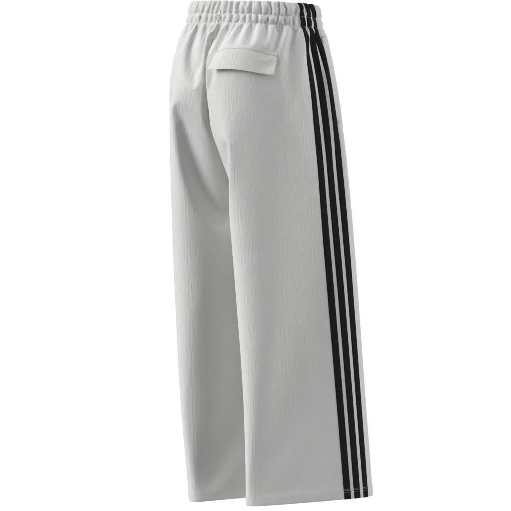 Essentials 3-Stripes Lifestyle Woven Parachute Tracksuit Bottoms, White, A701_ONE, large image number 8