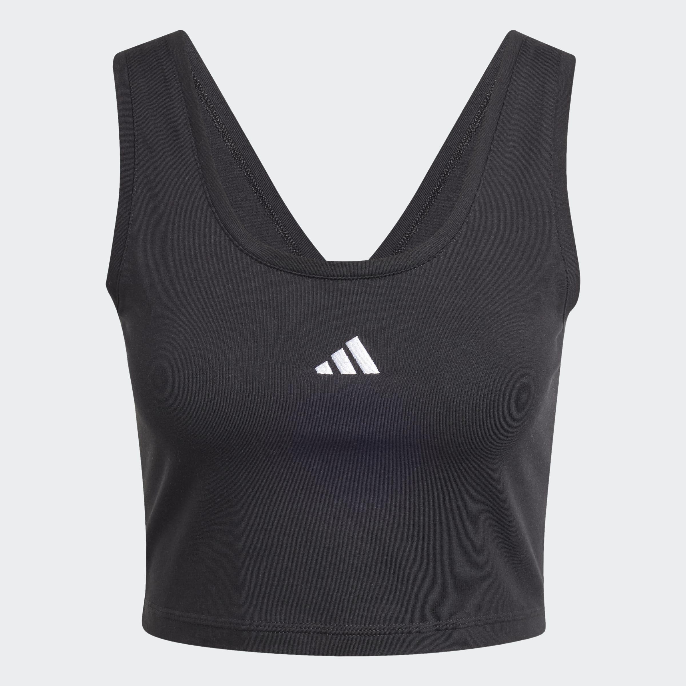 Essentials Small Logo Cotton Lifestyle Tank Top, Black, A701_ONE, large image number 0