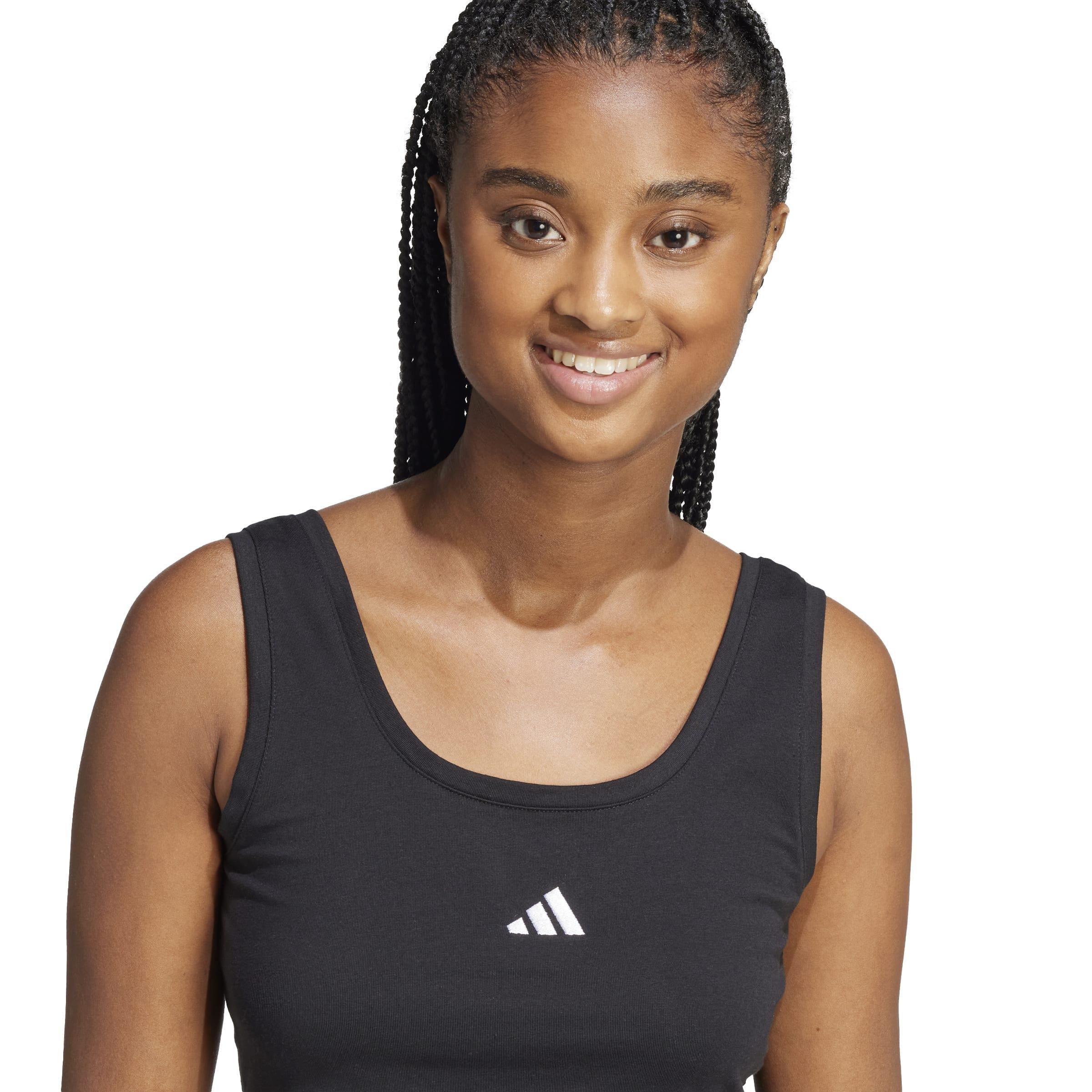 Essentials Small Logo Cotton Lifestyle Tank Top, Black, A701_ONE, large image number 3