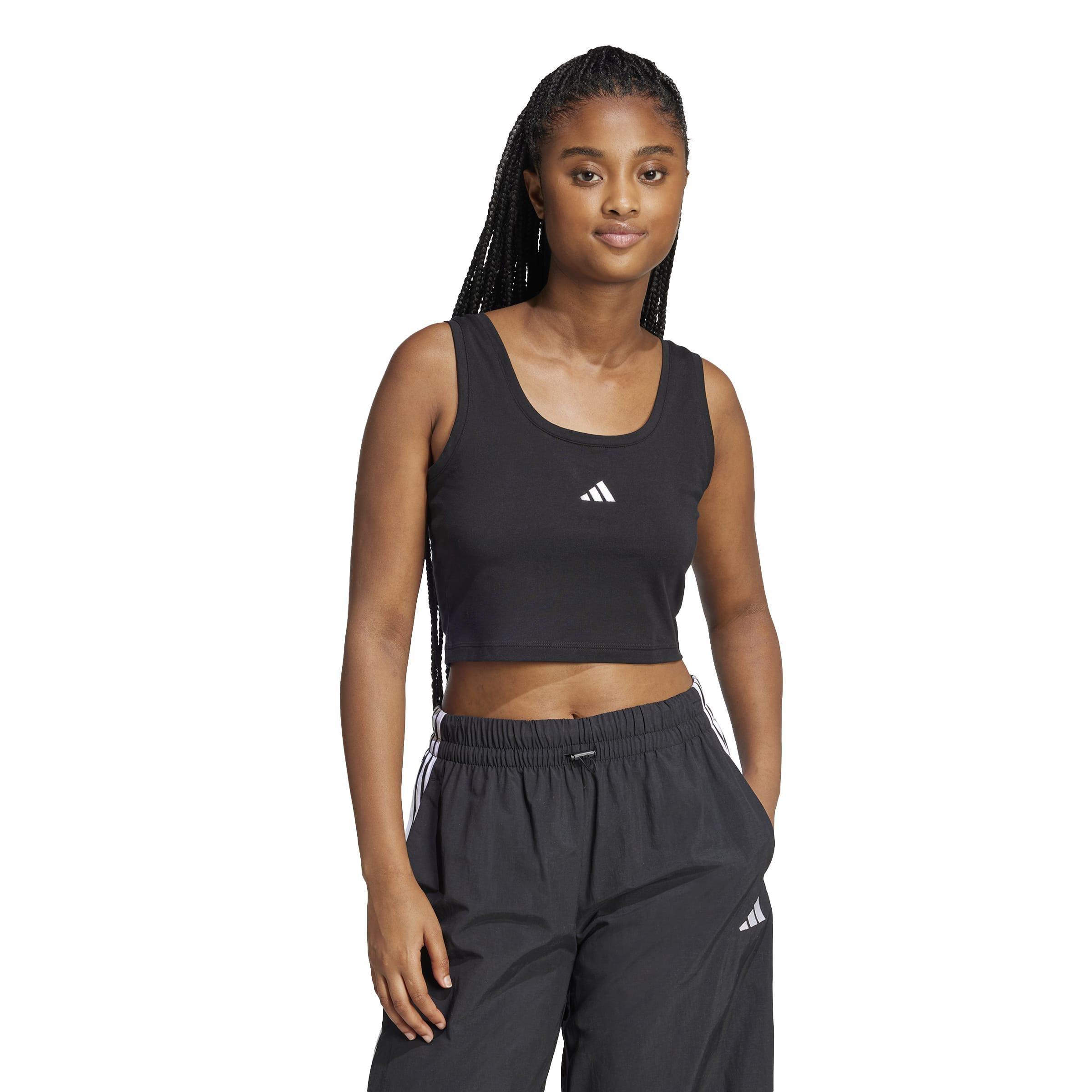 Essentials Small Logo Cotton Lifestyle Tank Top, Black, A701_ONE, large image number 4