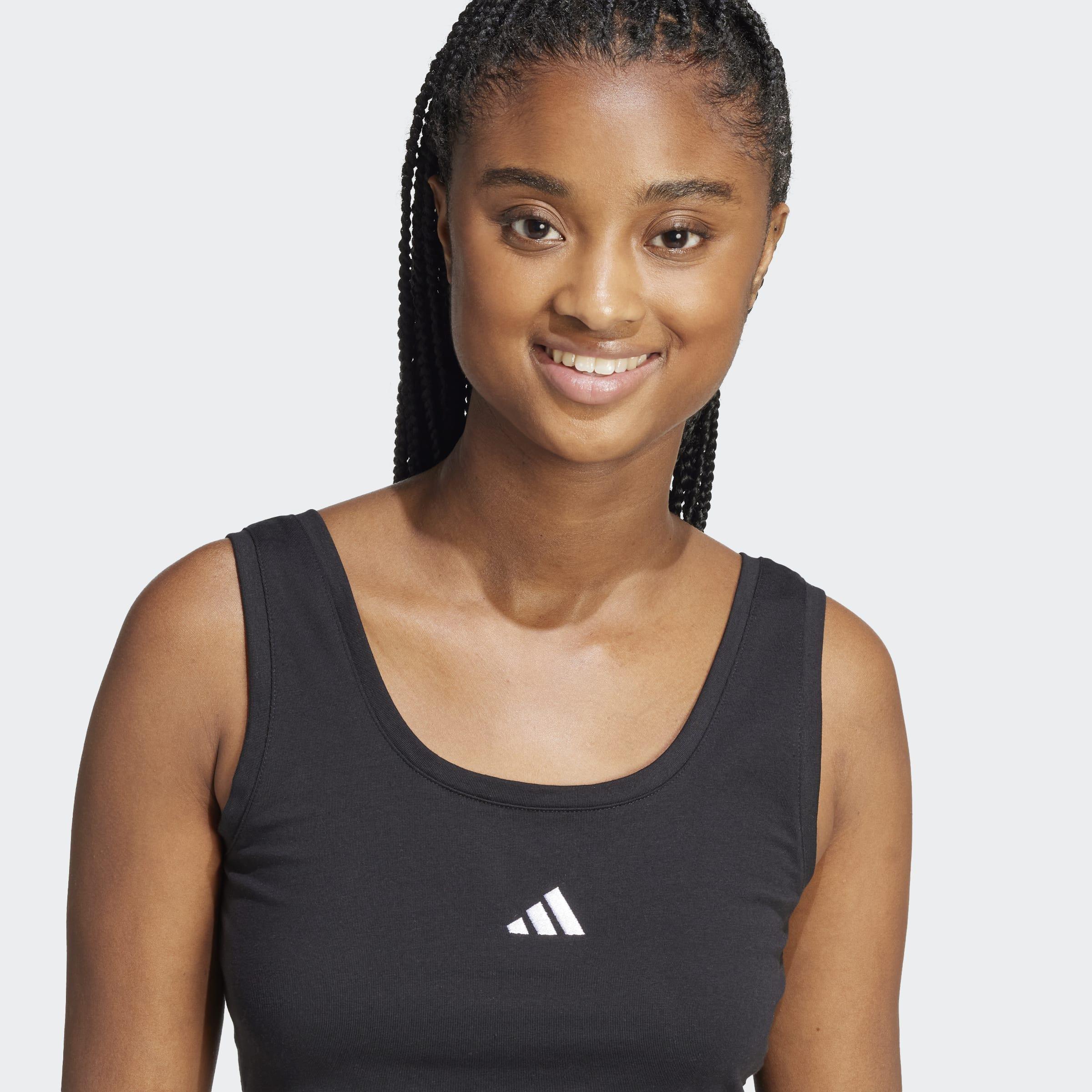 Essentials Small Logo Cotton Lifestyle Tank Top, Black, A701_ONE, large image number 6