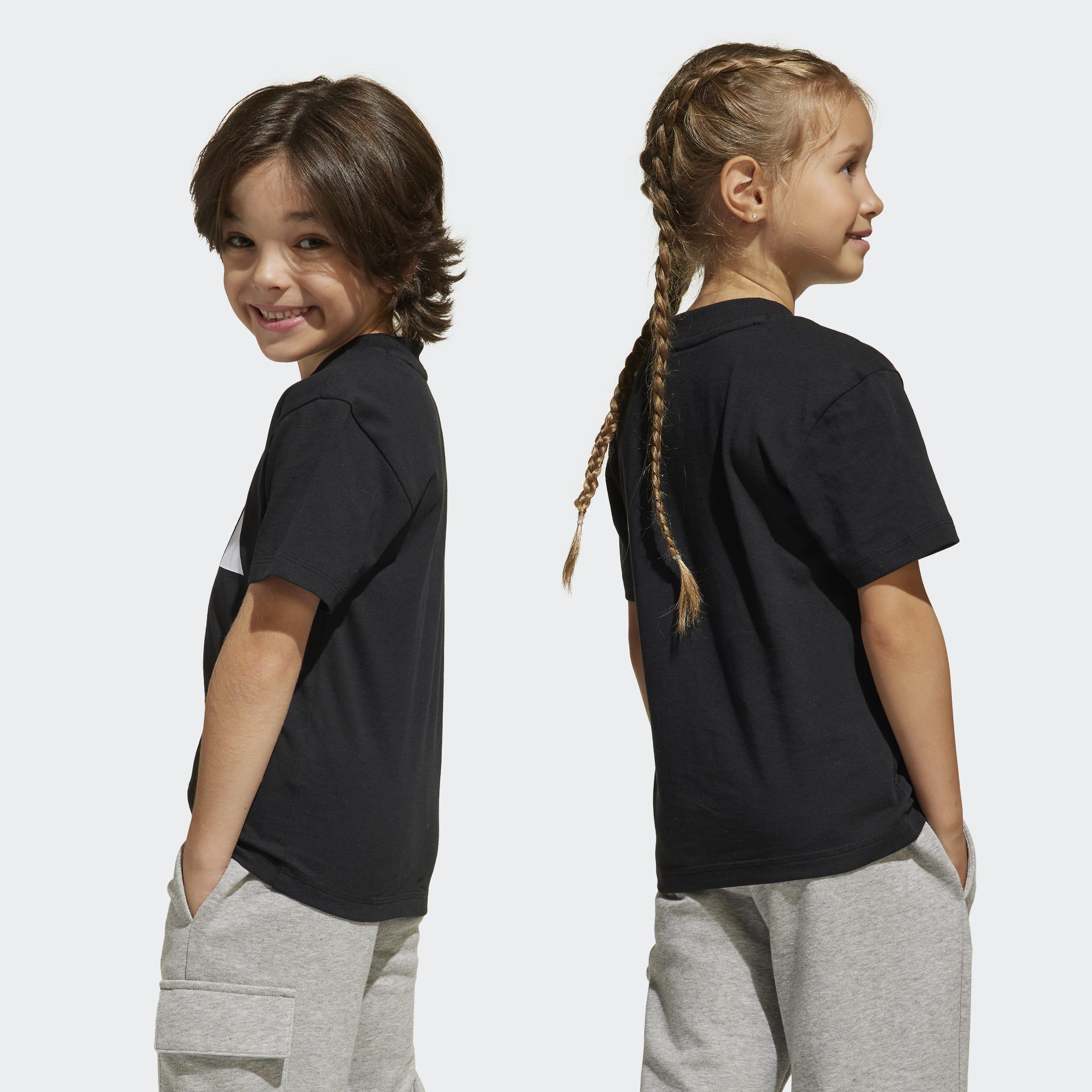 Kids Unisex Essentials T-Shirt, Black, A701_ONE, large image number 2