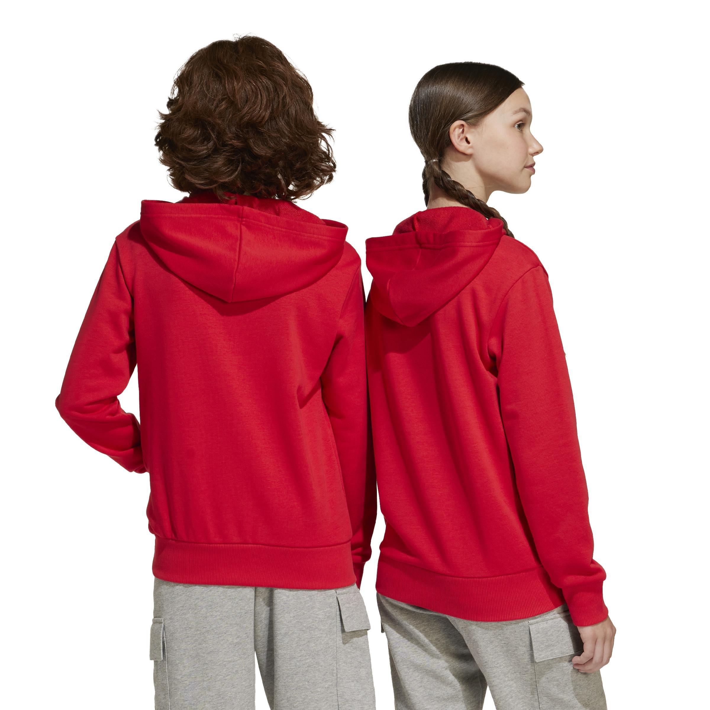 Unisex Kids Essentials Hoodie, Red, , large image number 3
