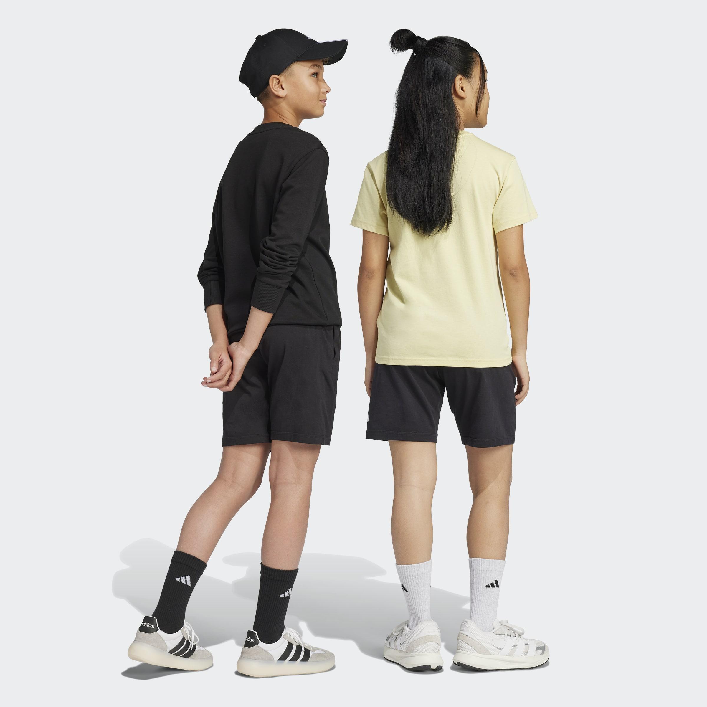 Kids Unisex Essentials Shorts, Black, A701_ONE, large image number 2