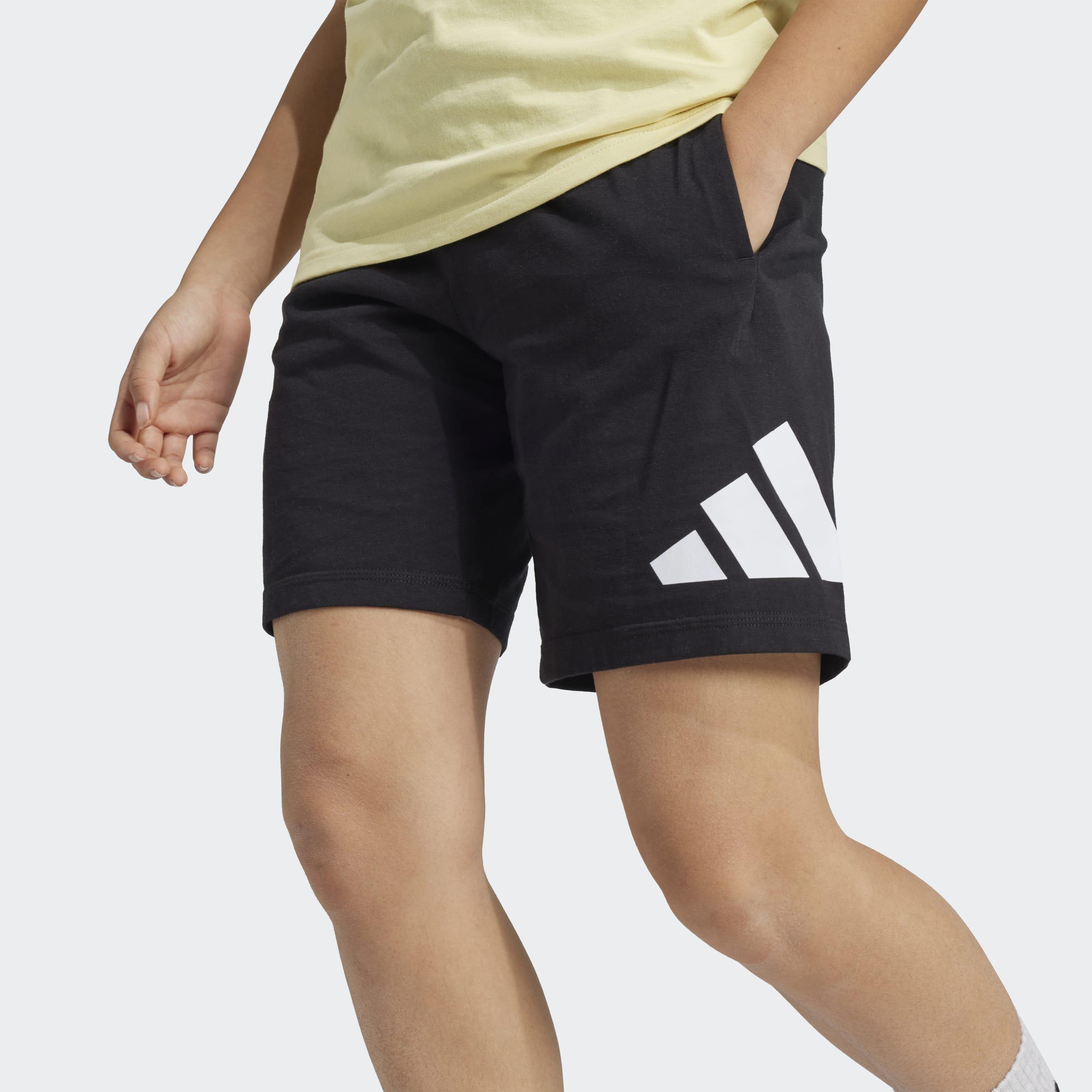 Kids Unisex Essentials Shorts, Black, A701_ONE, large image number 3