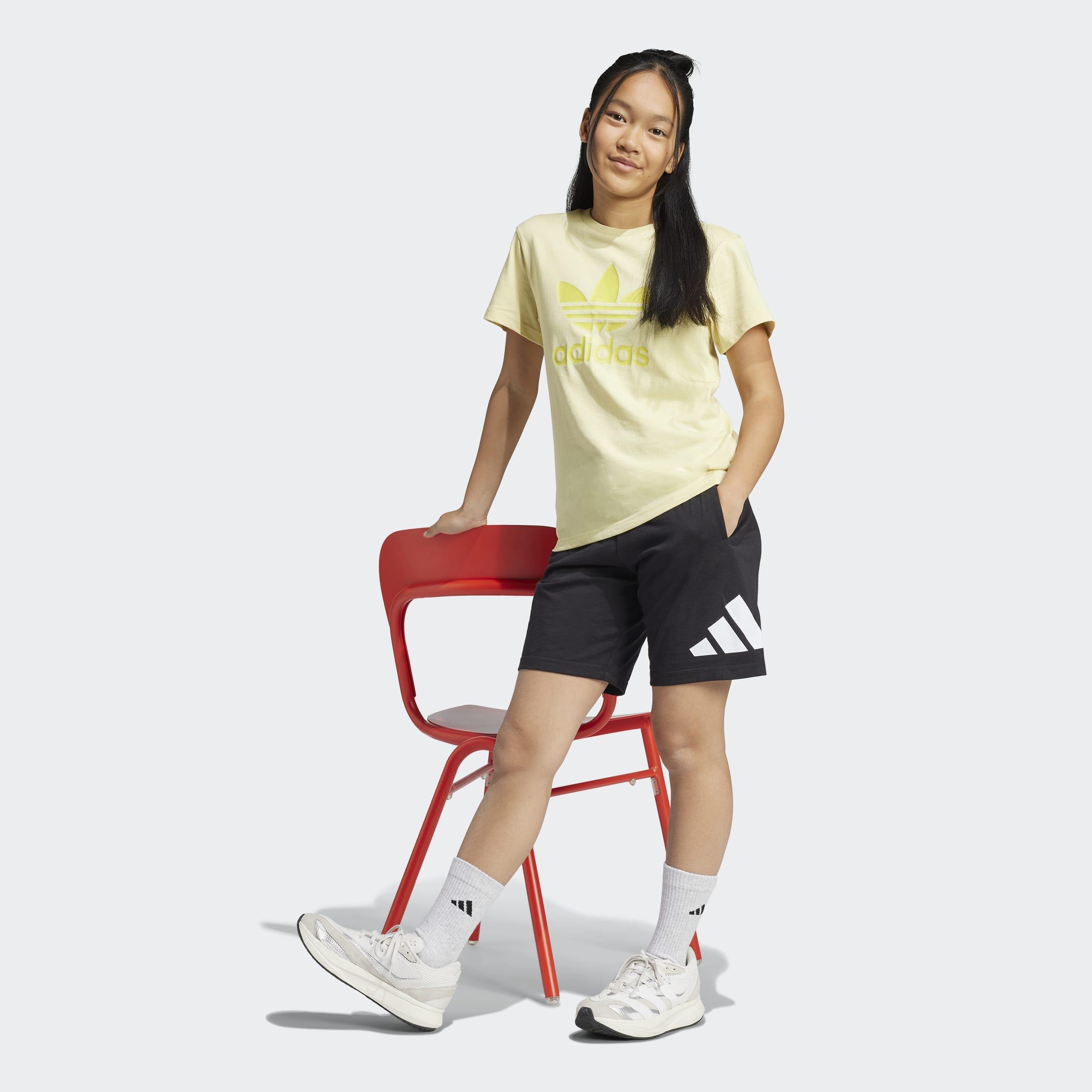 Kids Unisex Essentials Shorts, Black, A701_ONE, large image number 7