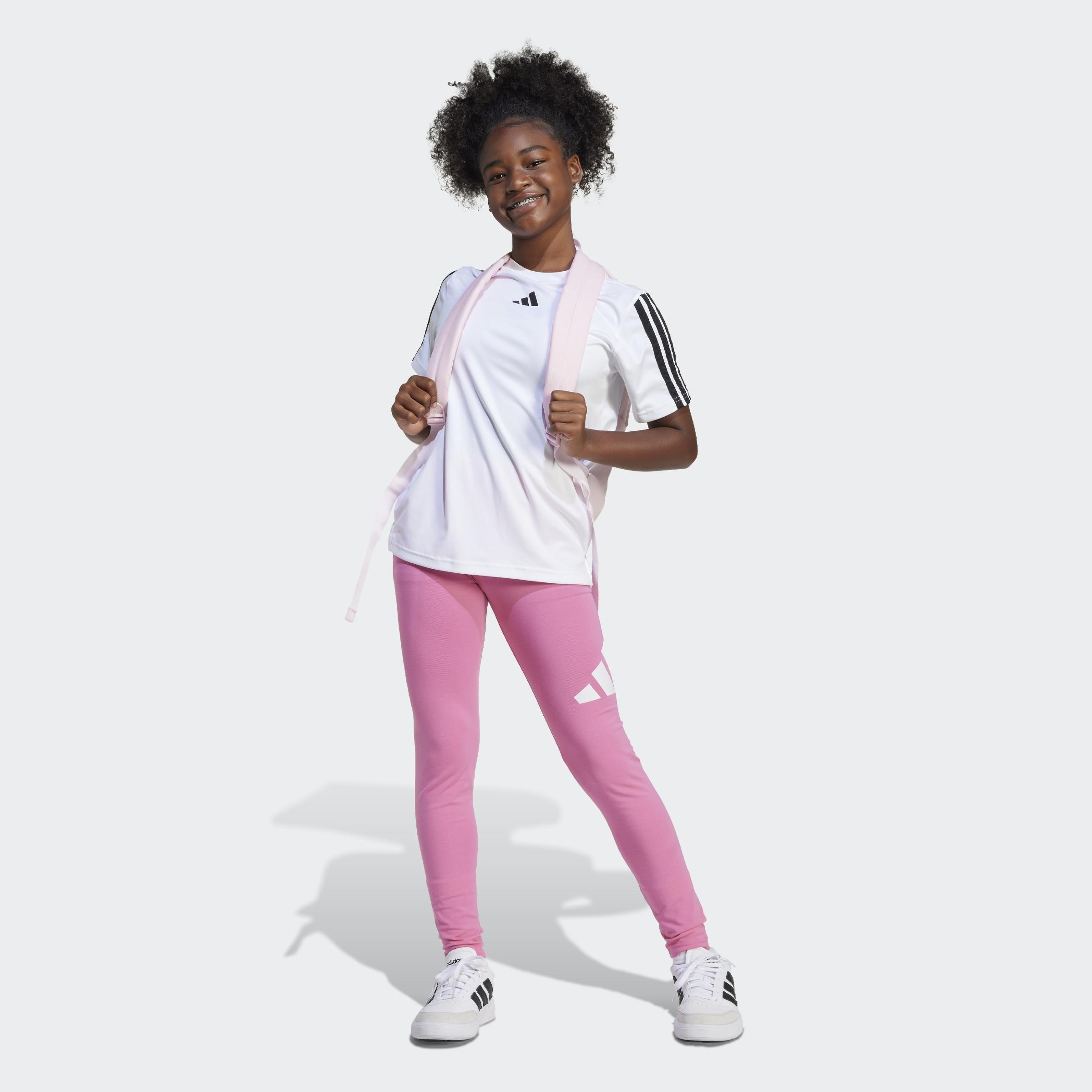 Kids Essentials Leggings, Pink, A701_ONE, large image number 5