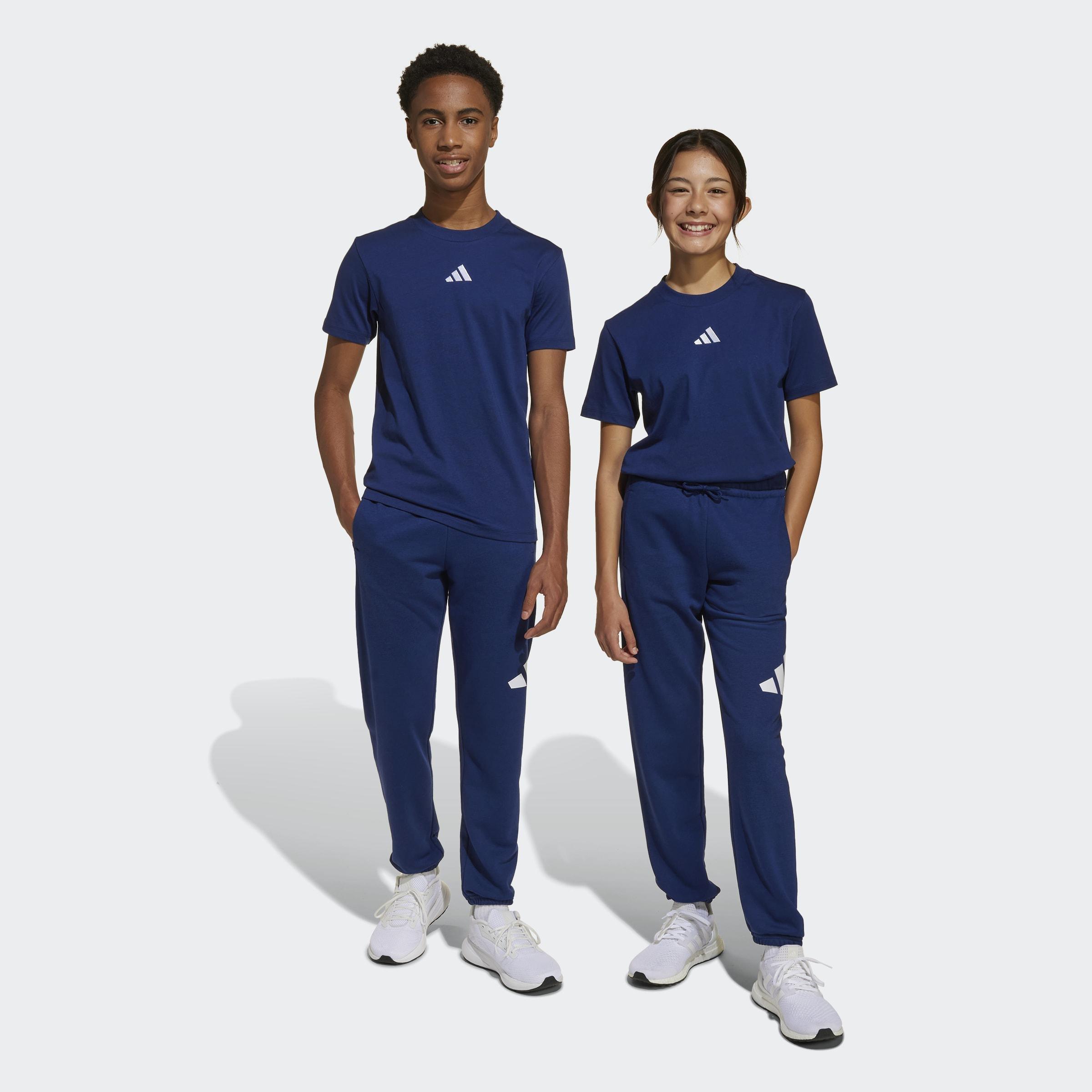 Kids Unisex Essentials Joggers, Blue, A701_ONE, large image number 6
