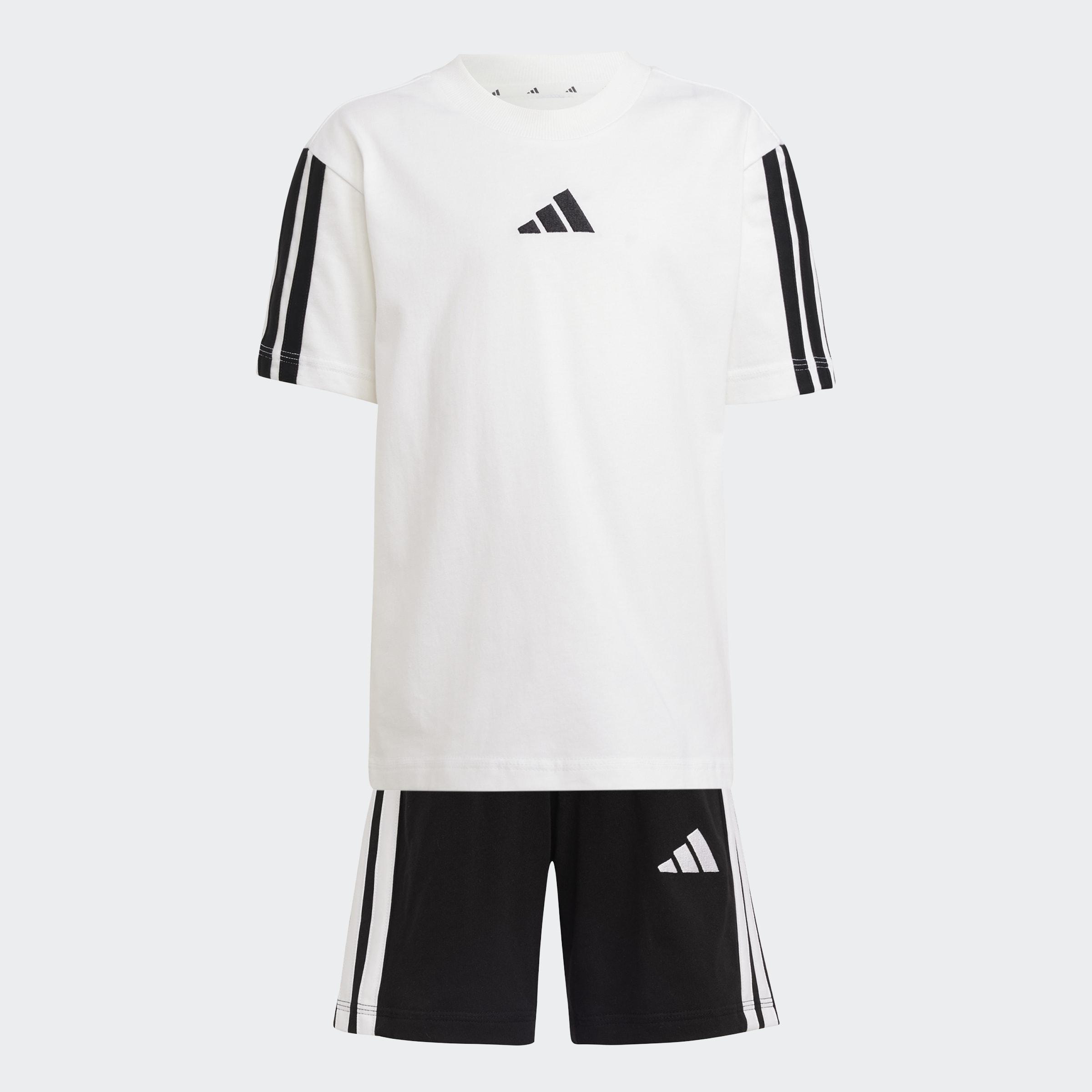 Kids Unisex Essentials Tee Set, White, , medium