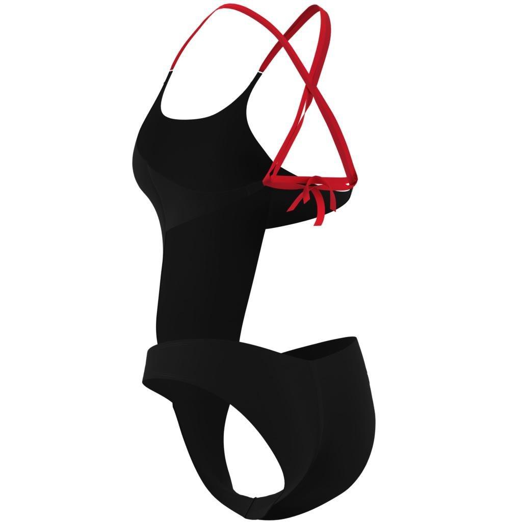 Ripstream 3-Stripes X-Back Swimsuit, Black, , large image number 6