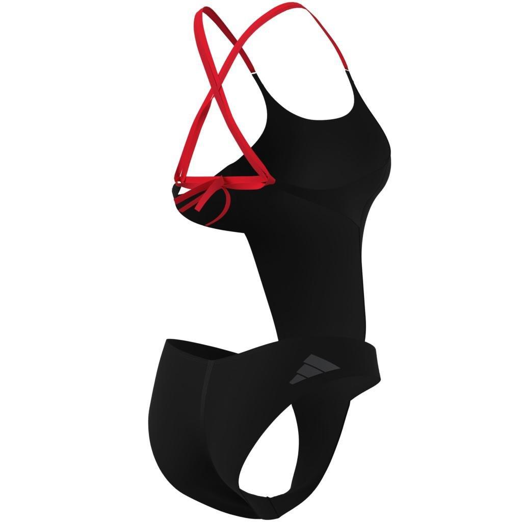 Ripstream 3-Stripes X-Back Swimsuit, Black, , large image number 7