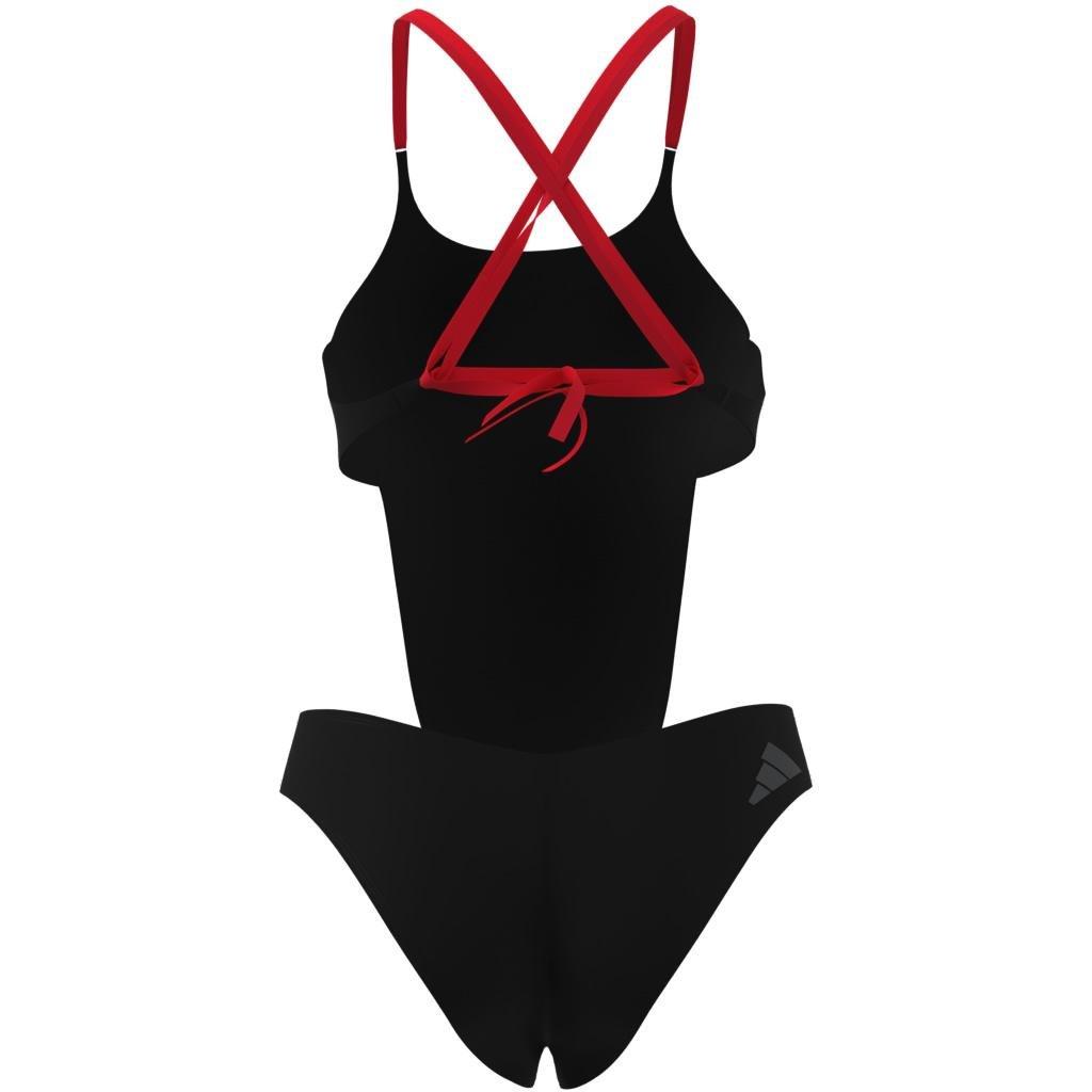 Ripstream 3-Stripes X-Back Swimsuit, Black, , large image number 8